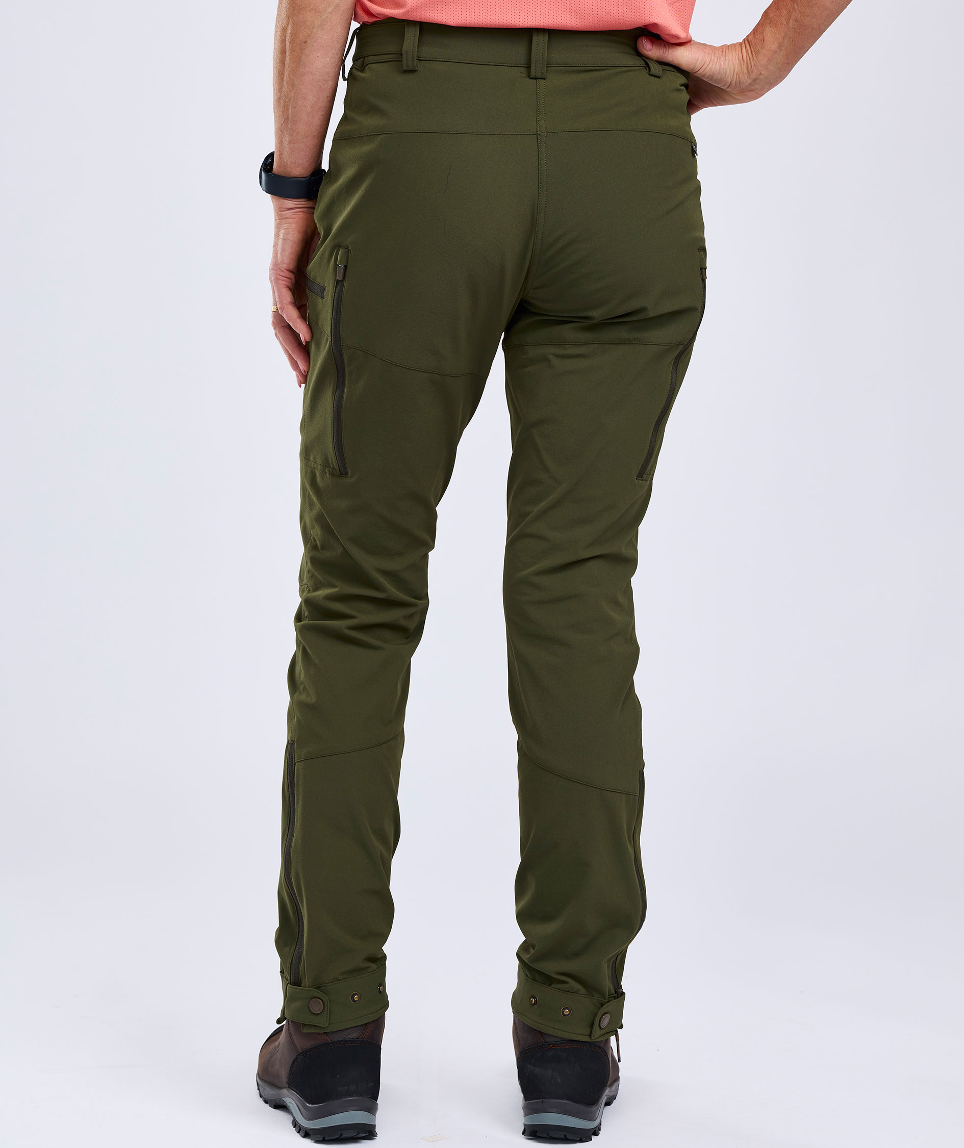 Pinewood&nbsp;Abisko Light damebukser, Mossgreen/Mossgreen, large image number 3