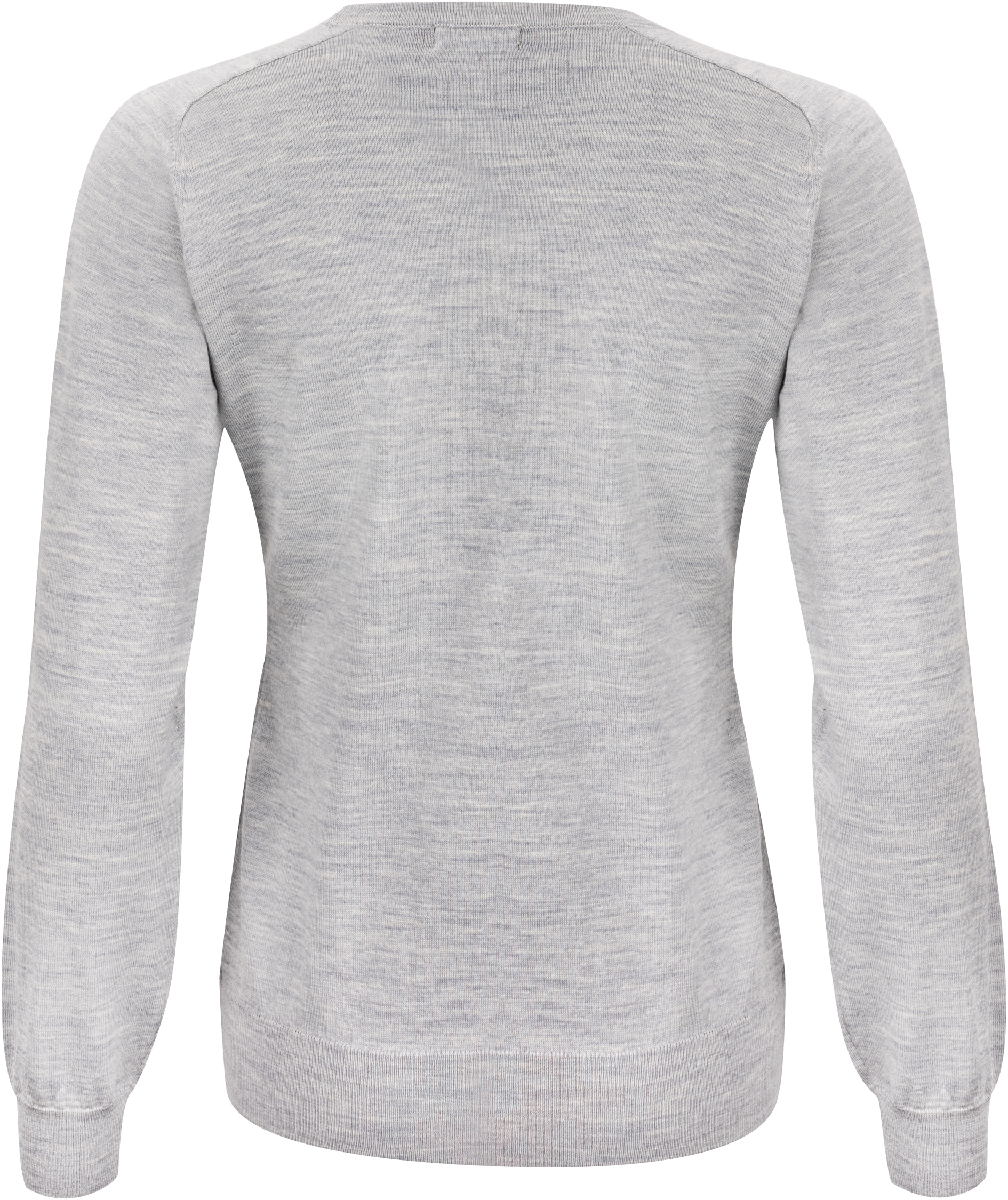 J. Harvest & Frost dame strikket genser med merinoull, Light Grey Melange, large image number 2