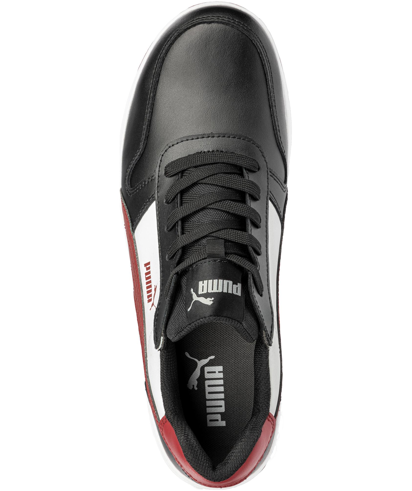 Puma Frontcourt Low safety shoes S3L, Black/White/Red, large image number 3