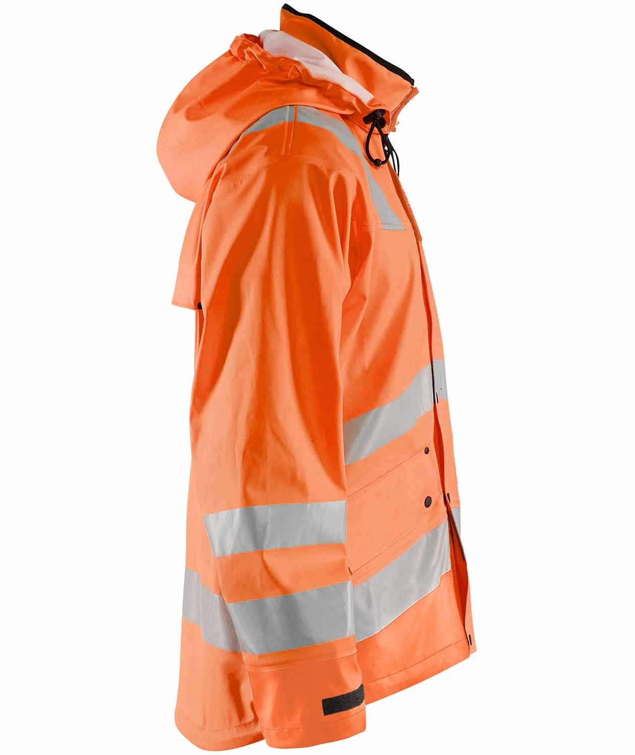 Bl&aring;kl&auml;der Heavy Weight regnjakke, Hi-vis Orange, large image number 3