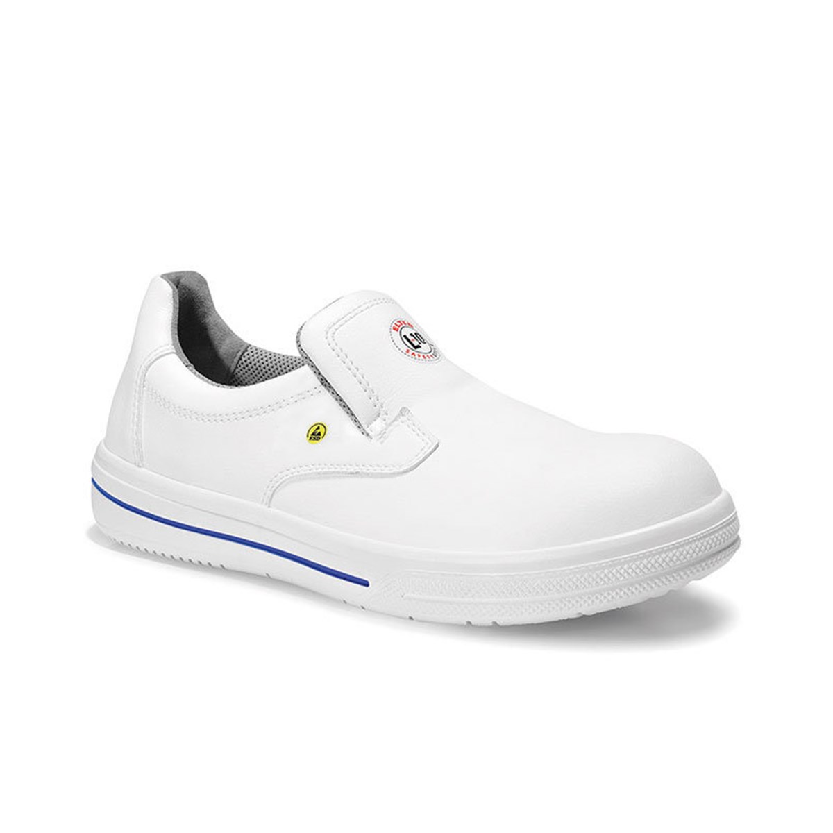 2:sortering Elten Pure Slipper Low skyddskor S2, Vit