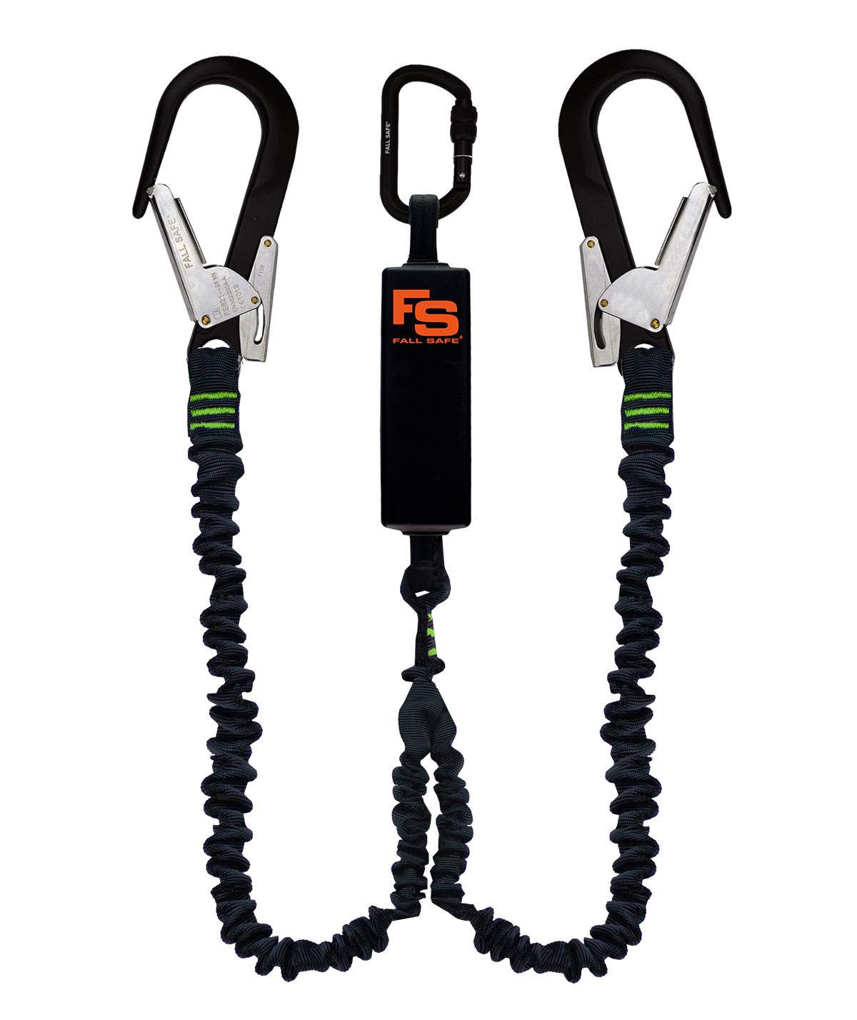 Fall Safe 505-TB falld&auml;mpare 2m, Svart