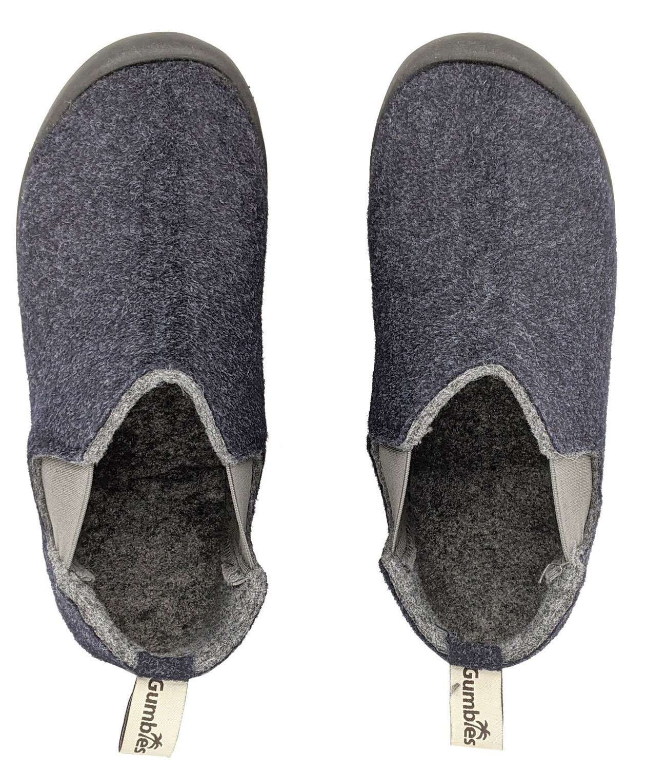 Gumbies Brumby Slipper Boot t&oslash;fler, Navy/Grey, large image number 4