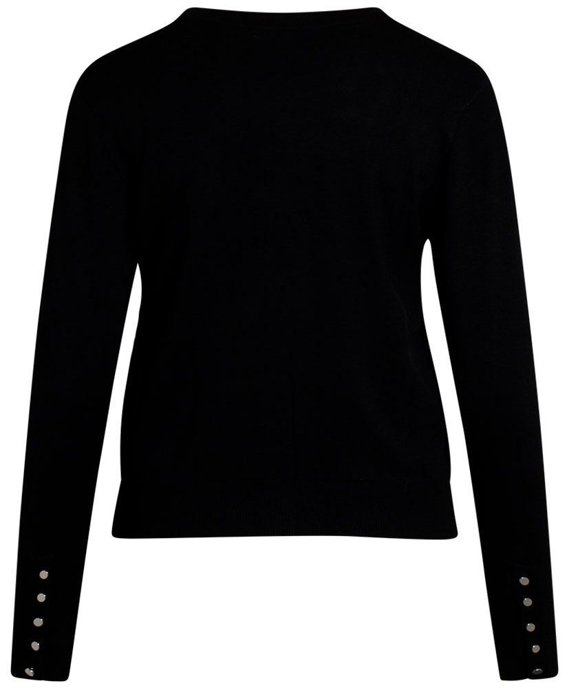 Claire Woman Camilla stickad cardigan dam, Svart