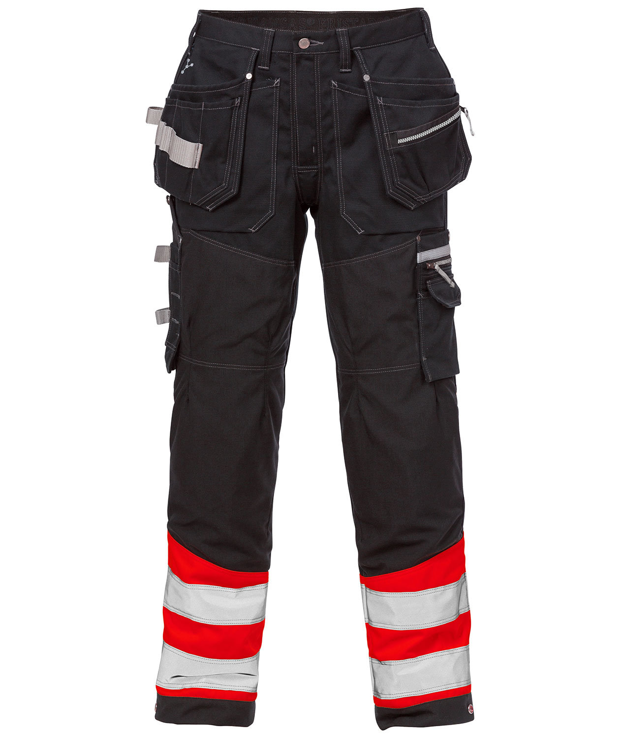 Fristads Gen Y h&aring;ndverkerbukse 2127, Hi-vis R&oslash;d/Svart