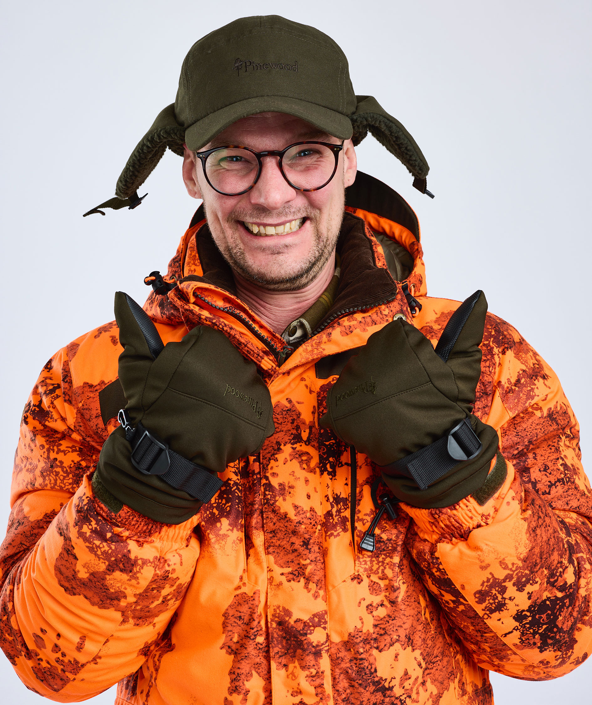 Pinewood Sm&aring;land Teddy kasket, Mossgreen/Orange, large image number 10