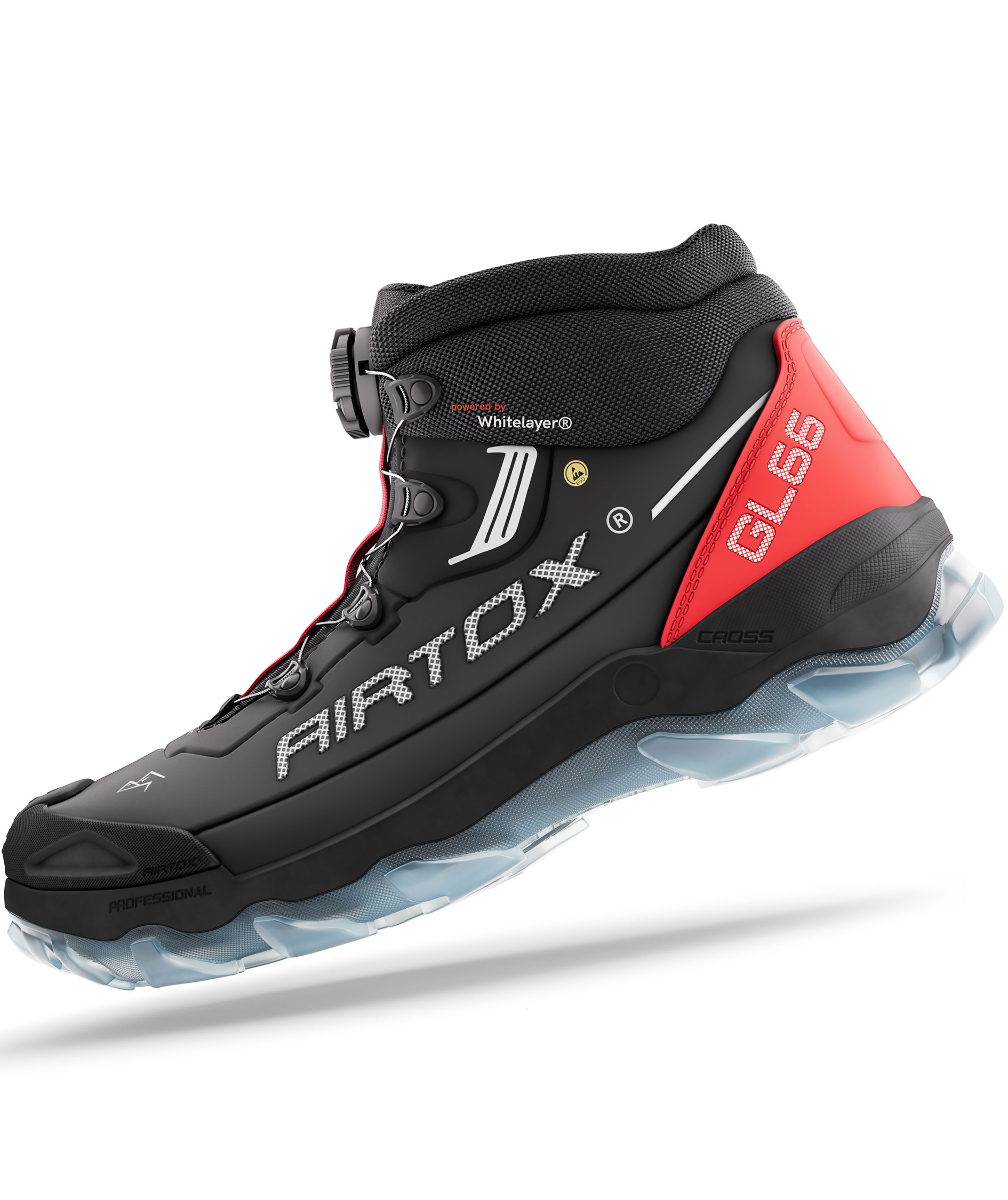 Airtox GL66 skyddsk&auml;ngor S3, Svart/R&ouml;d, large image number 13