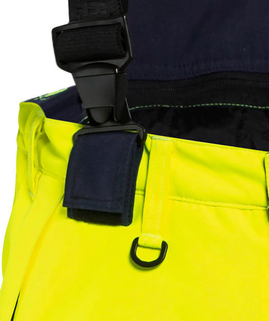 Bl&aring;kl&auml;der women's winter trousers, Hi-vis Yellow/Marine, large image number 3