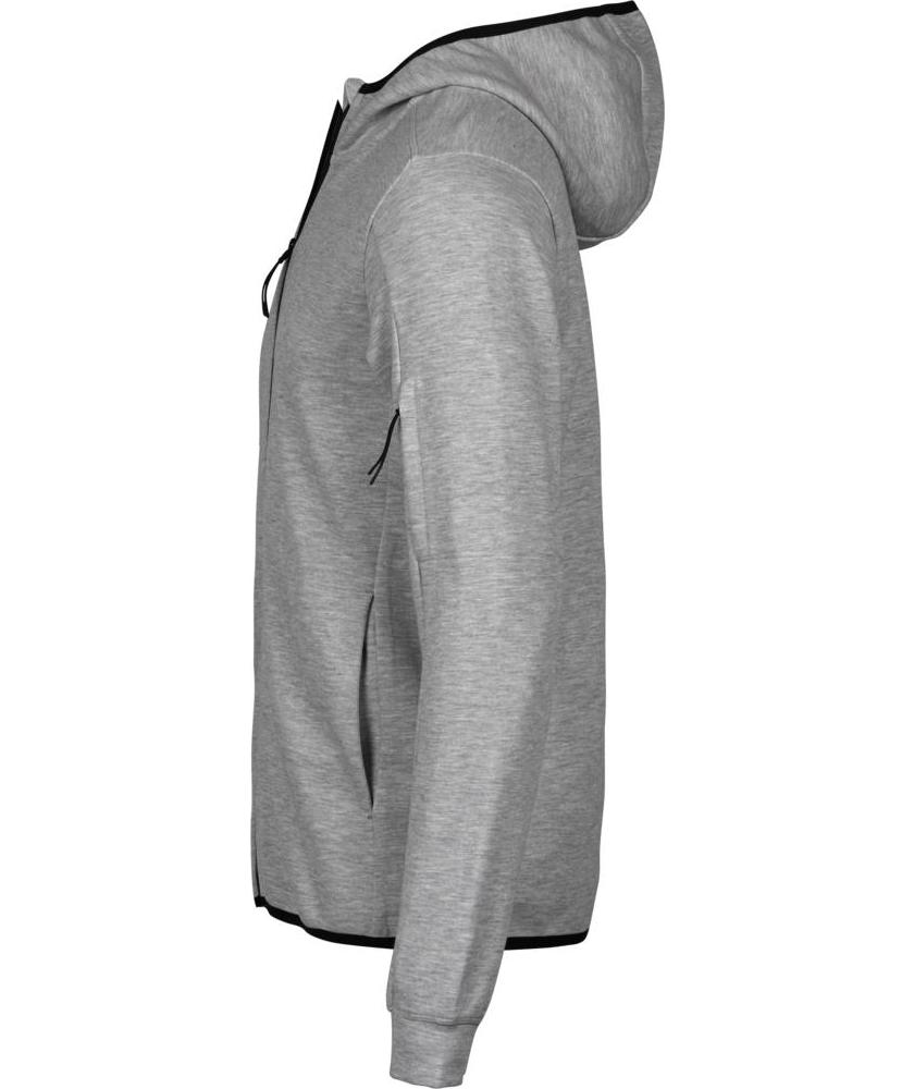 Tee Jays Athletic Hoodie mit Rei&szlig;verschluss, Heather Grey, large image number 4