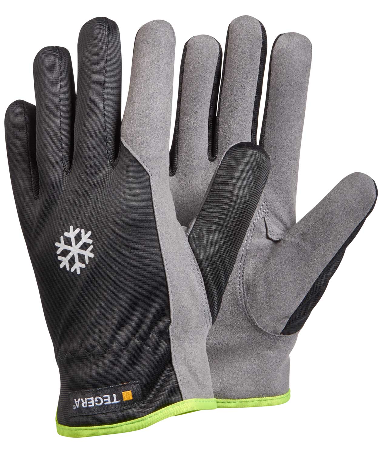 Tegera 322 vinter arbejdshandsker, Sort/Gr&aring;