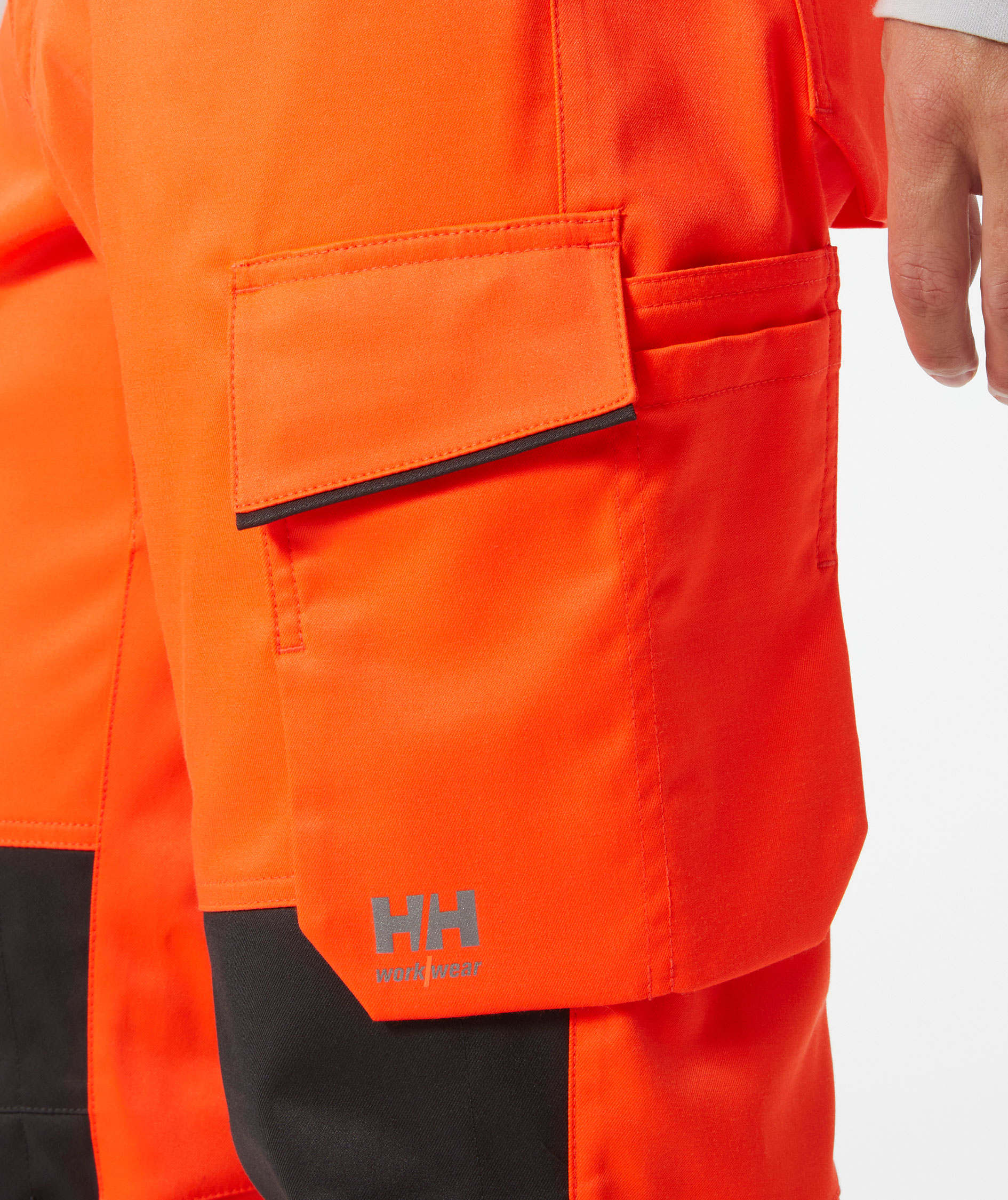 Helly Hansen UC-ME arbetsbyxa, Varsel R&ouml;d/Ebony, large image number 5