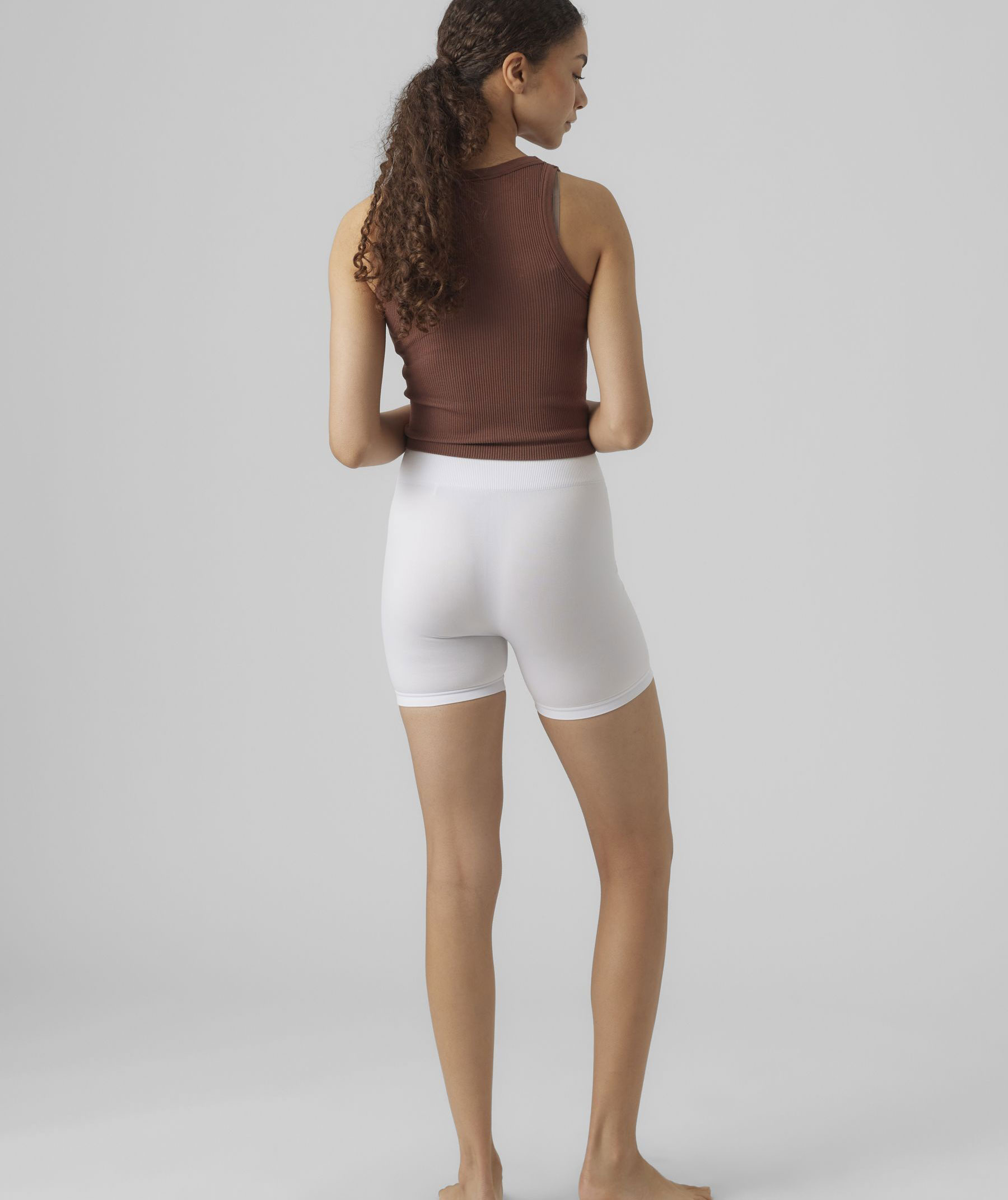 Vero Moda VMJACKIE women's short seamless inner shorts, Snow White, large image number 2