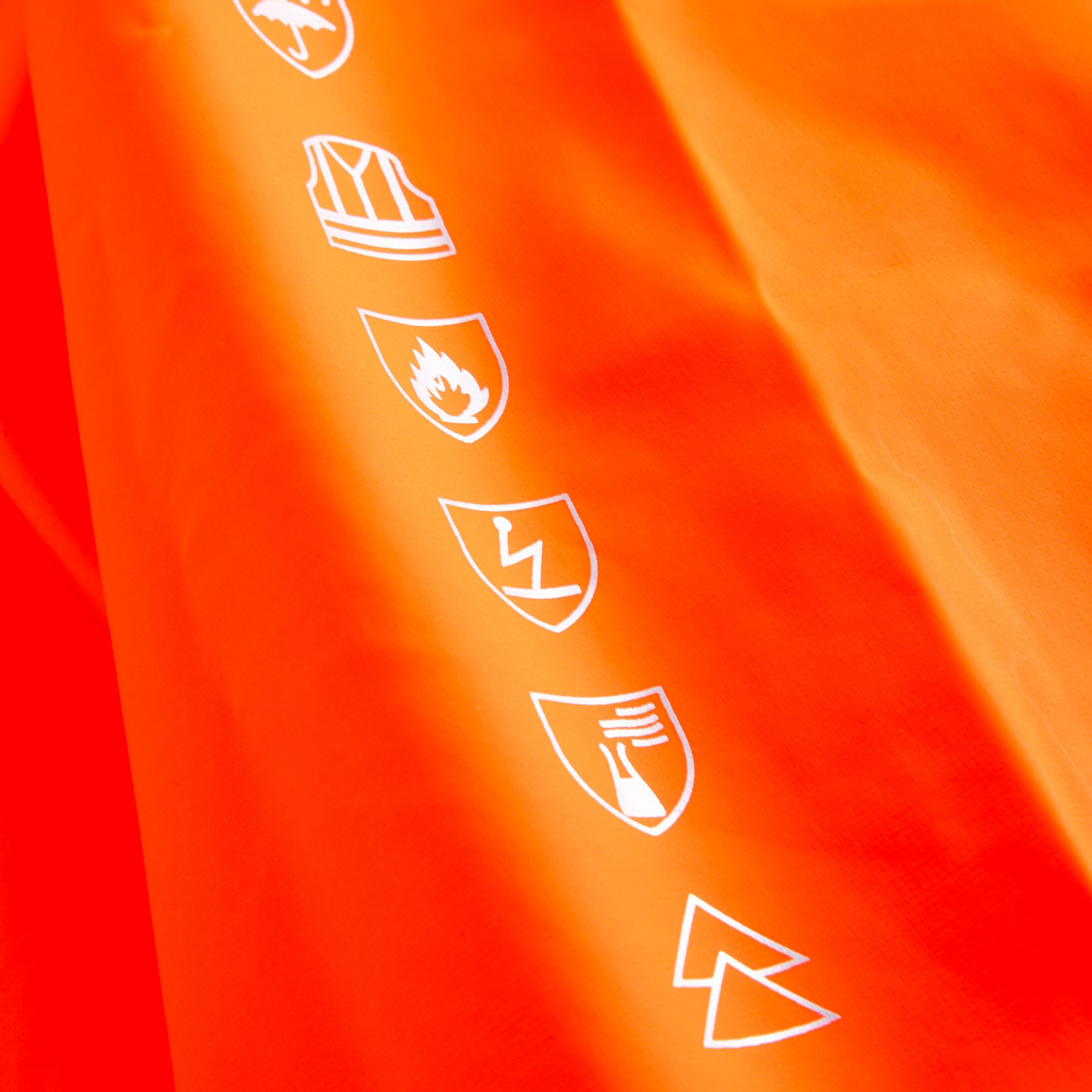 Lyngs&oslash;e Multinorm Regenlatzhose, Hi-vis Orange, large image number 2