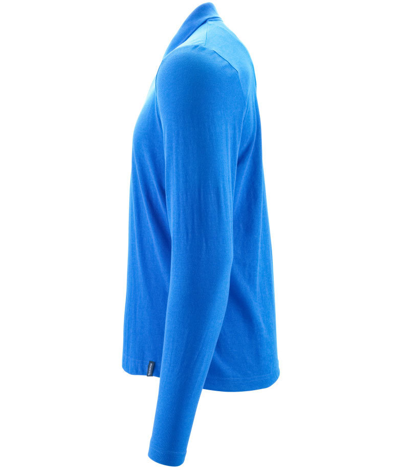 Mascot Crossover langermet polo T-skjorte, Azurbl&aring;, large image number 3