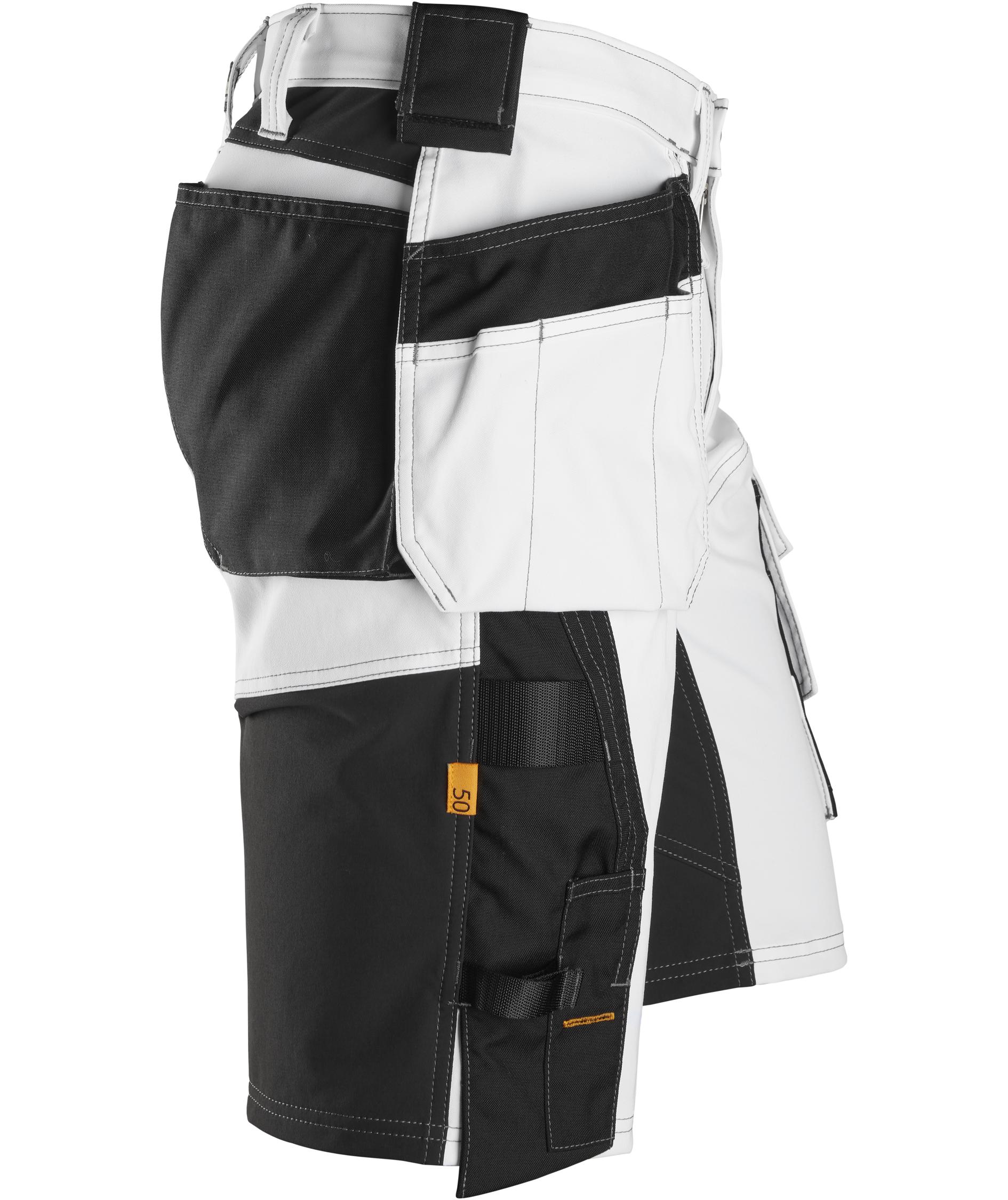 Snickers AllroundWork Handwerkershorts 6151, White/black, large image number 3