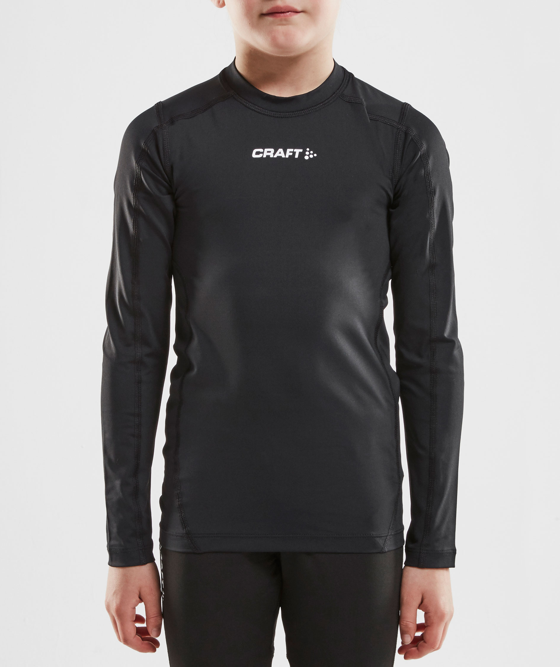 Craft Pro Control Compression lang&auml;rmliges T-Shirt f&uuml;r Kinder, Black, large image number 3