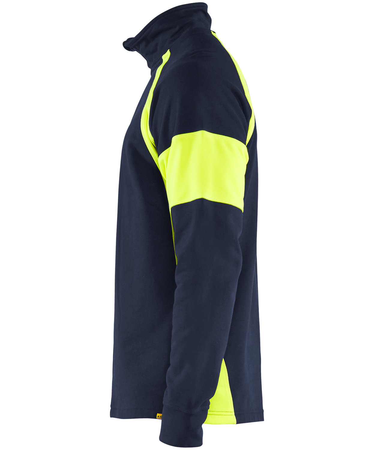 Bl&aring;kl&auml;der Visible sweatshirt, Marine/Hi-Vis yellow, large image number 2