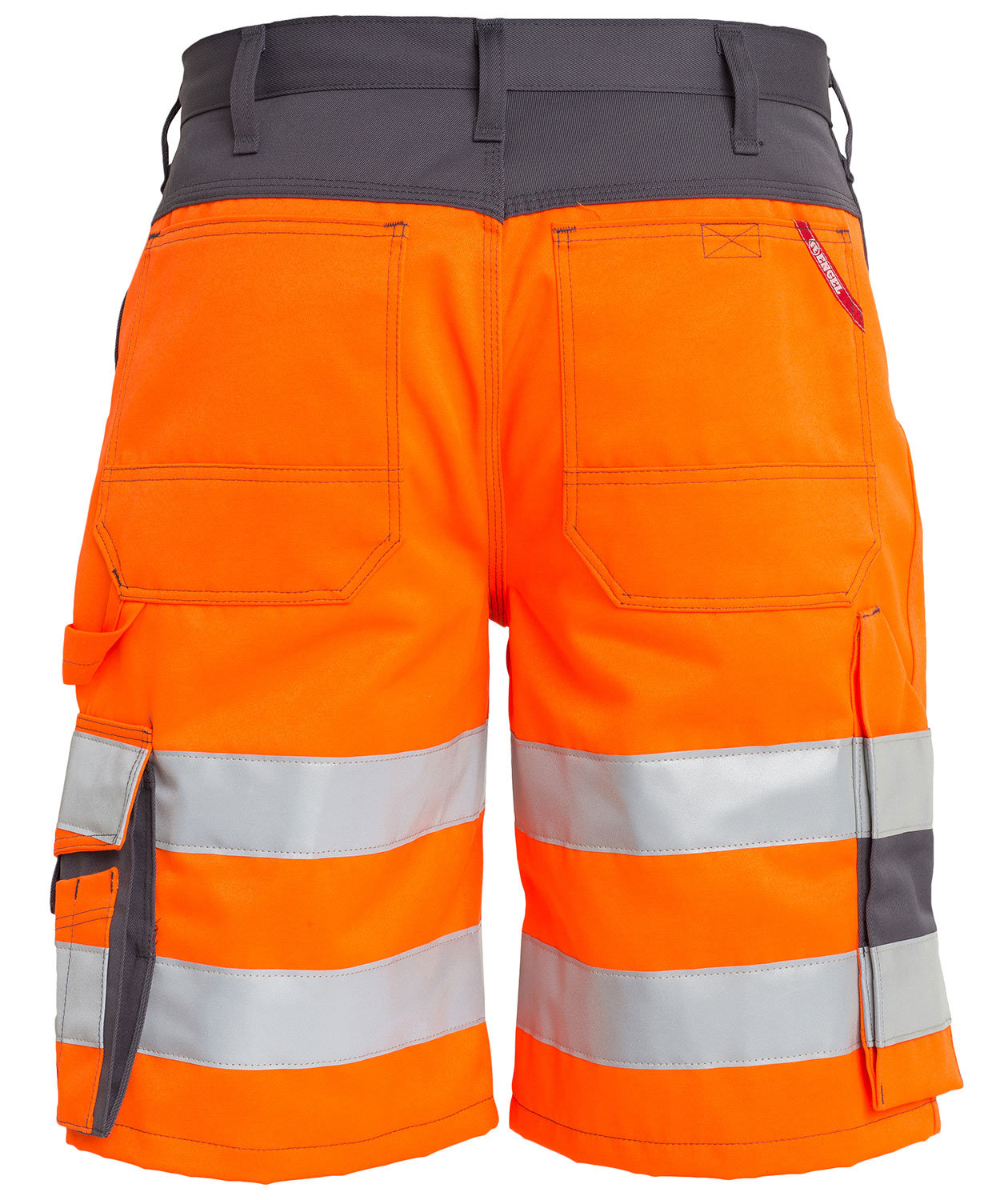 Engel arbejdsshorts, Hi-vis orange/Gr&aring;