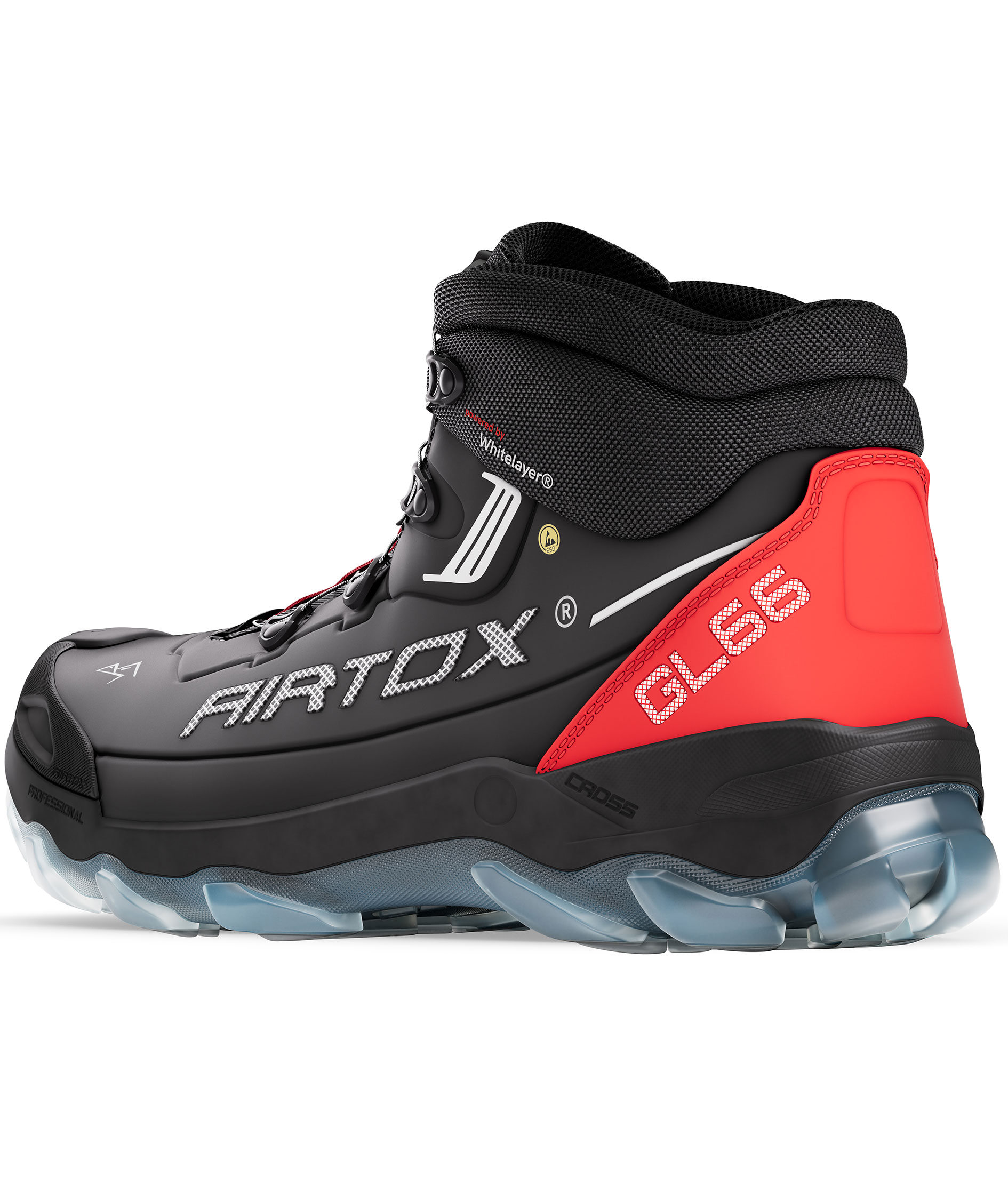 Airtox GL66 skyddsk&auml;ngor S3, Svart/R&ouml;d, large image number 3