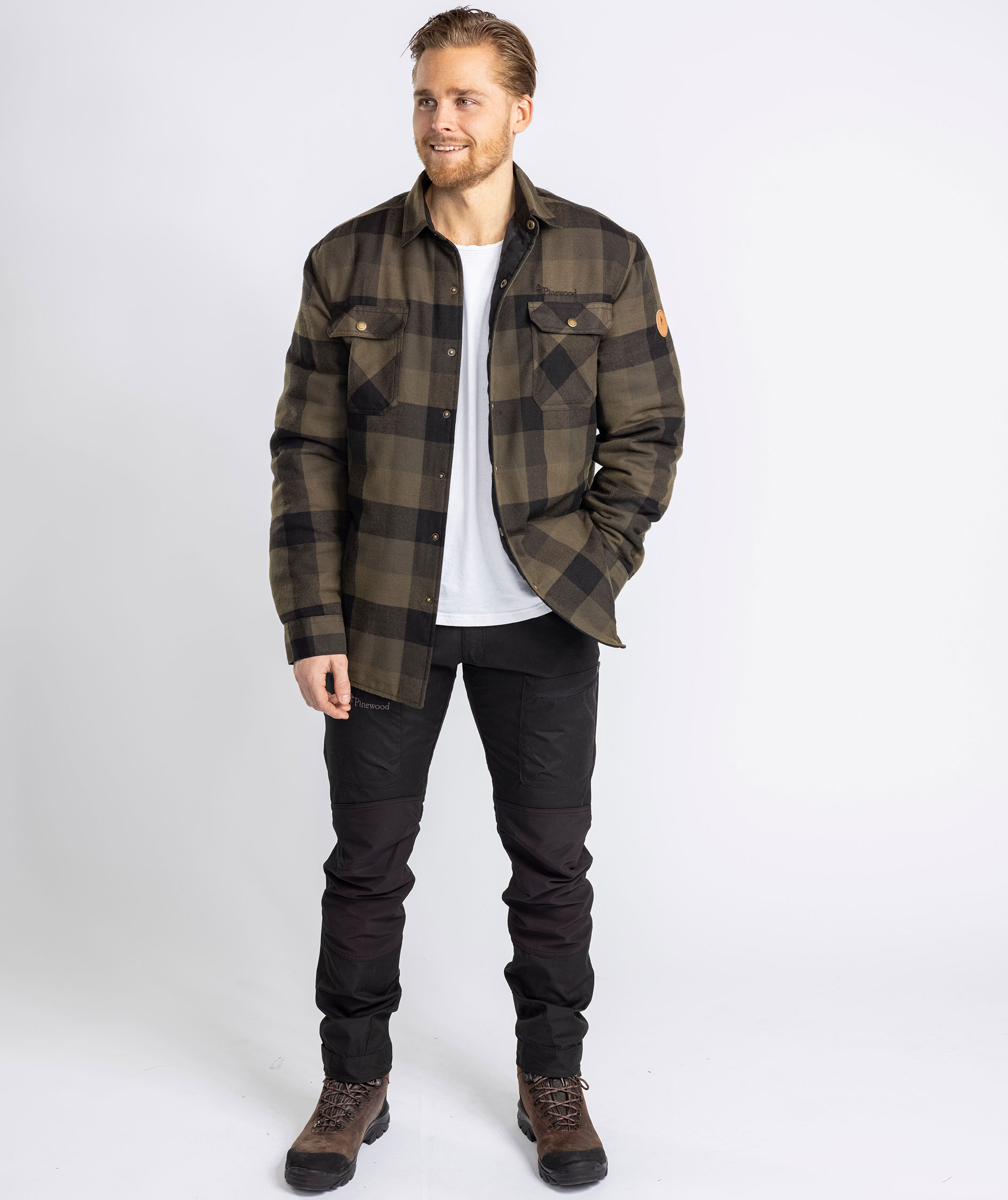 Pinewood Canada Classic 2.0 foret skovmandsskjorte, Gr&oslash;n/Sort