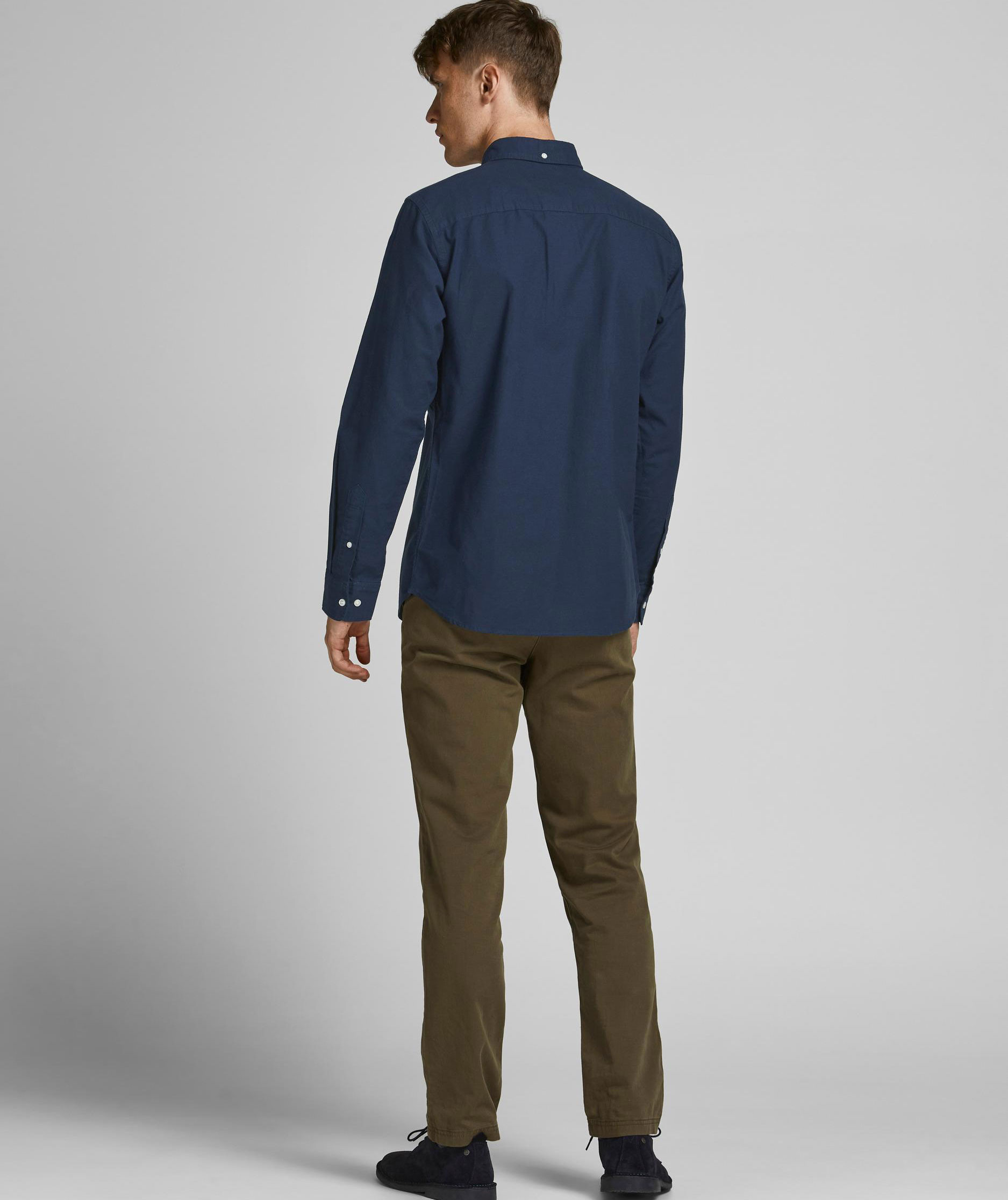 Jack & Jones Premium JPRBROOK Slim fit Oxford Hemd, Navy Blazer, large image number 2