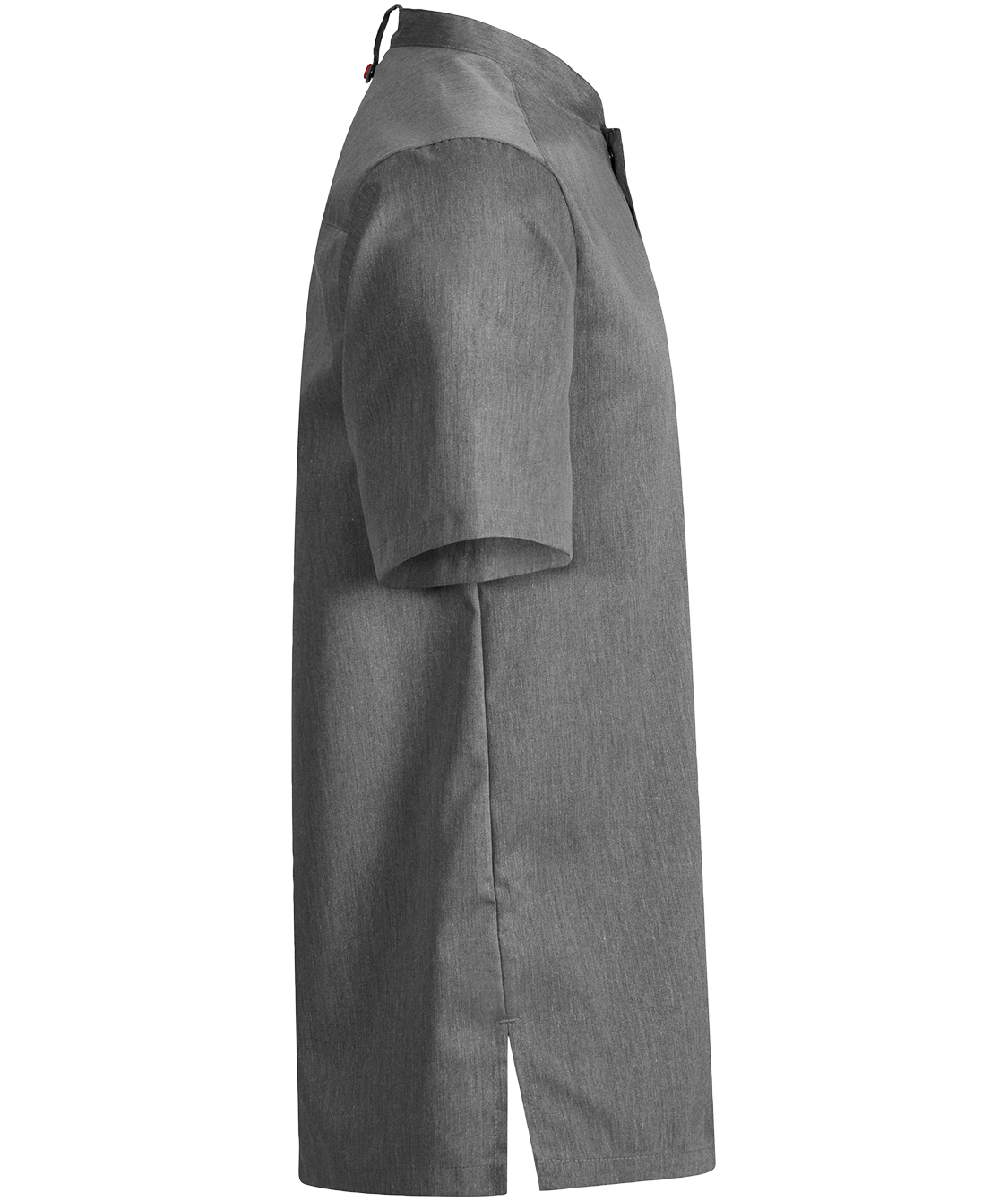 Segers 1097 kort&aelig;rmet kokkeskjorte, Grey melange, large image number 3