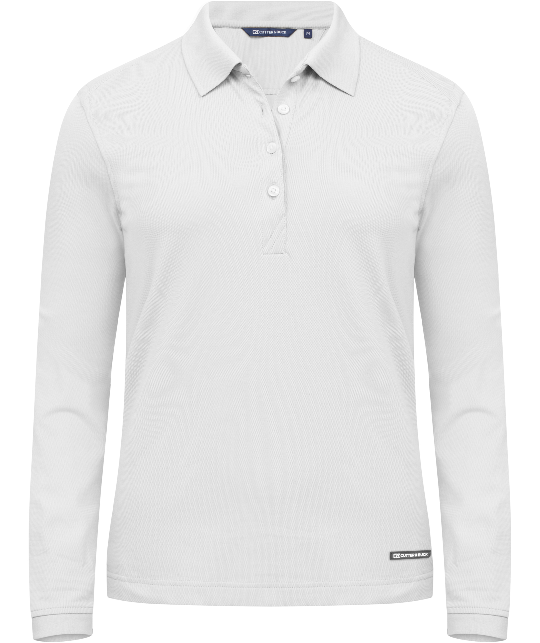 Cutter & Buck Advantage lang&aelig;rmet dame polo T-shirt, Hvid, Hvid, swatch