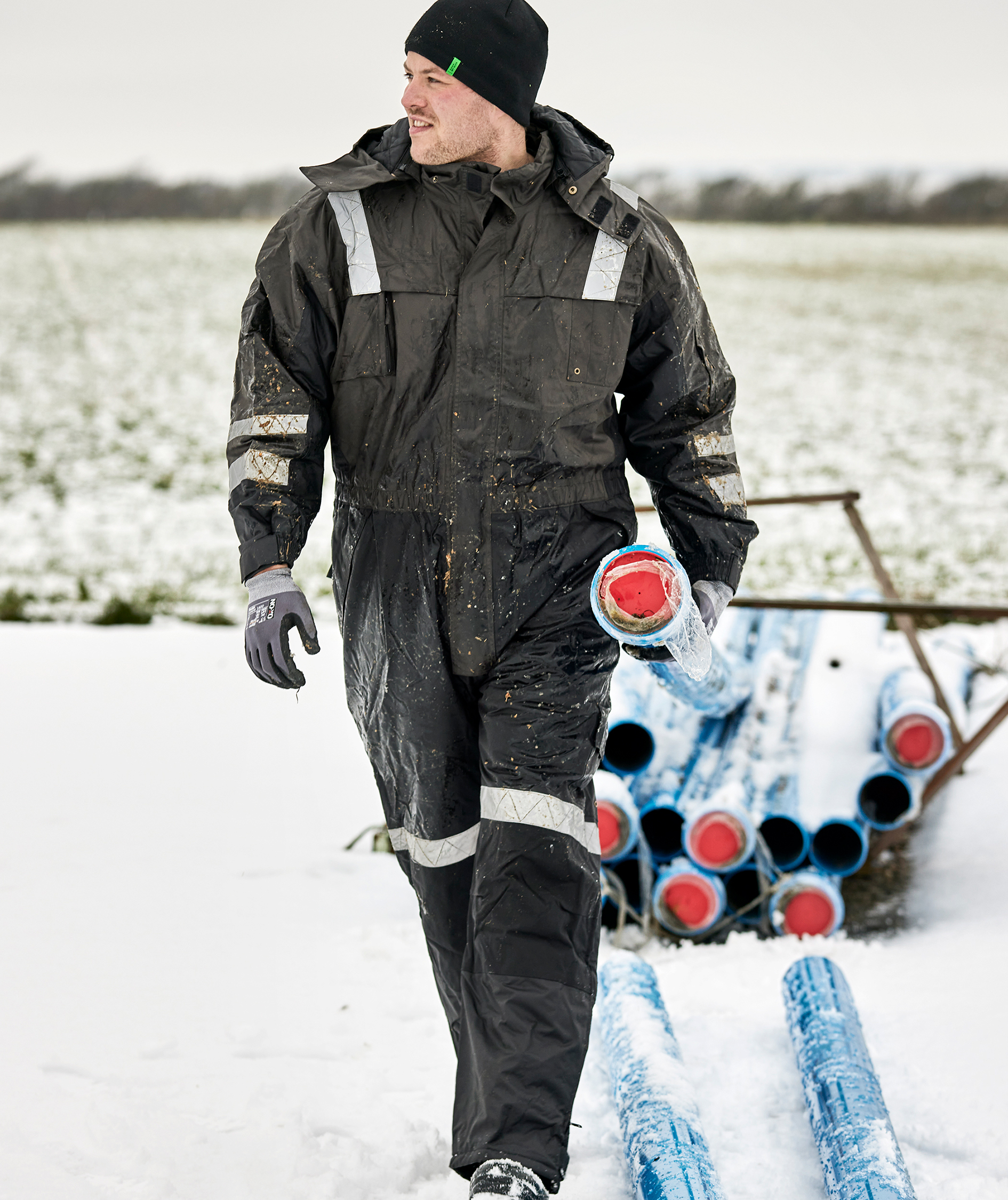 ELKA Working Xtreme termooverall, Kolgr&aring;/Svart