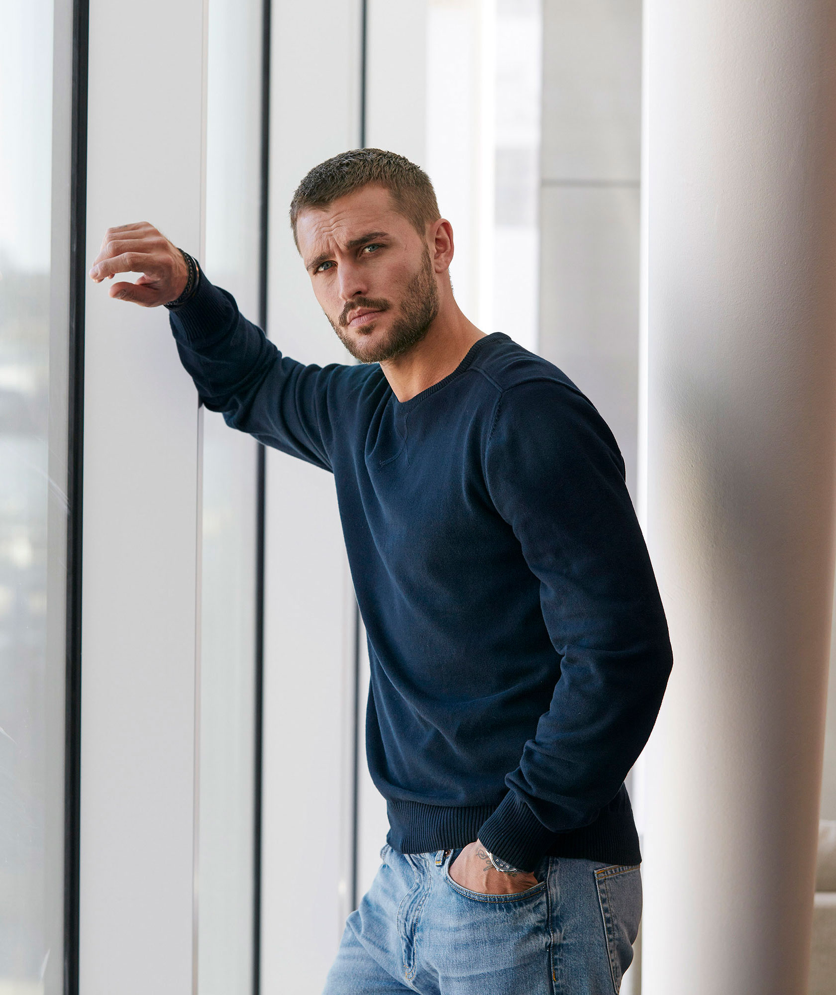 South West fitzroy Strickpullover, Dark navy, large image number 5