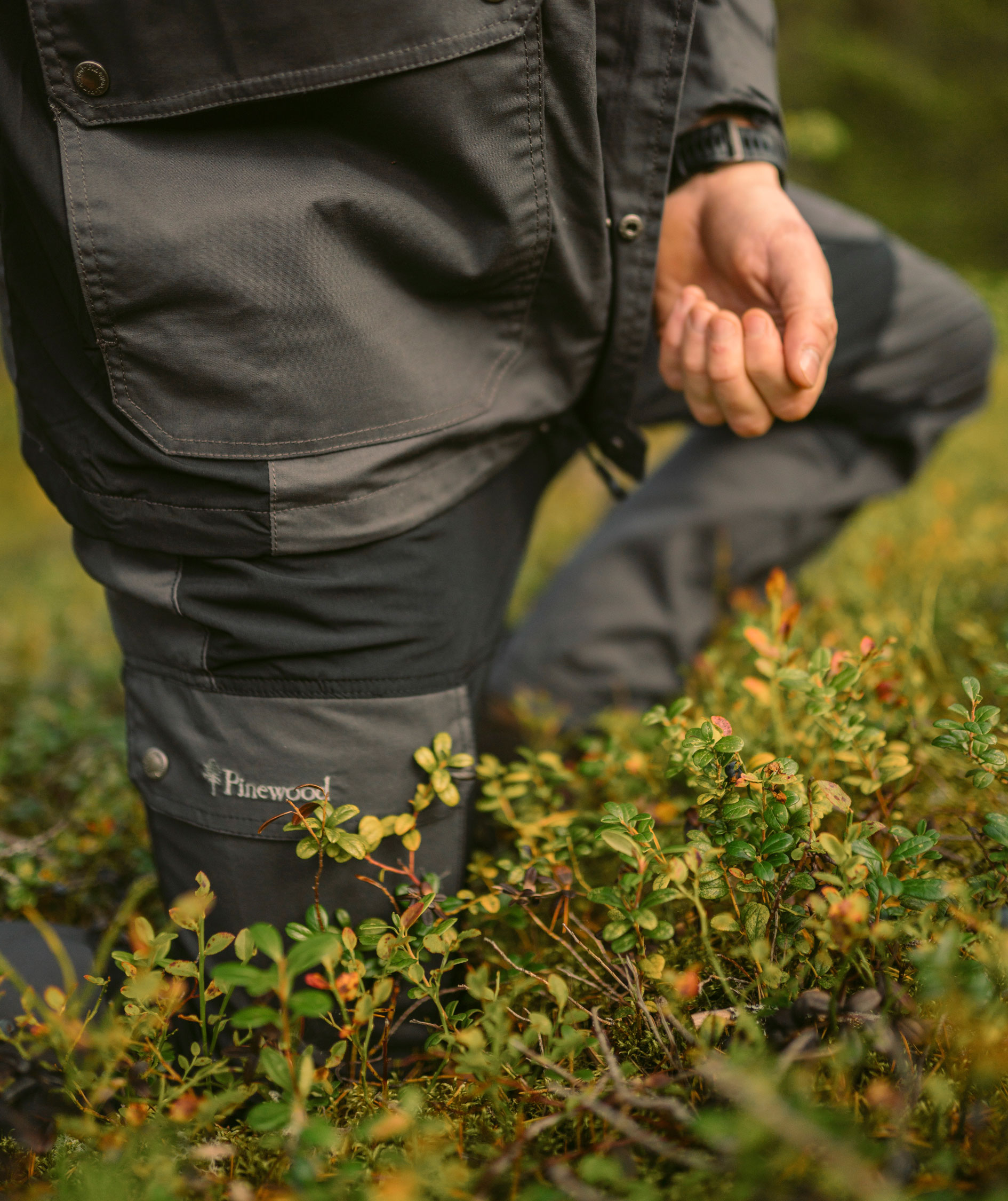 Pinewood Finnveden Trail Hybrid bukser, Sort/M&oslash;rk&nbsp;Antracitgr&aring;, large image number 5