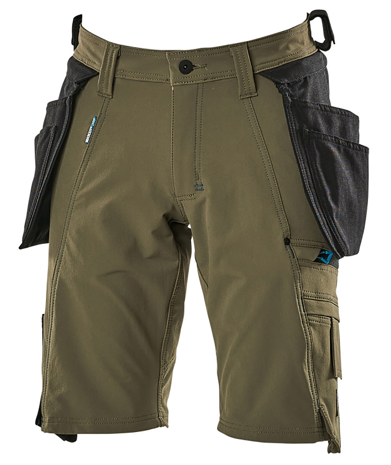 Mascot Advanced hantverksshorts full stretch, Mossgr&ouml;n