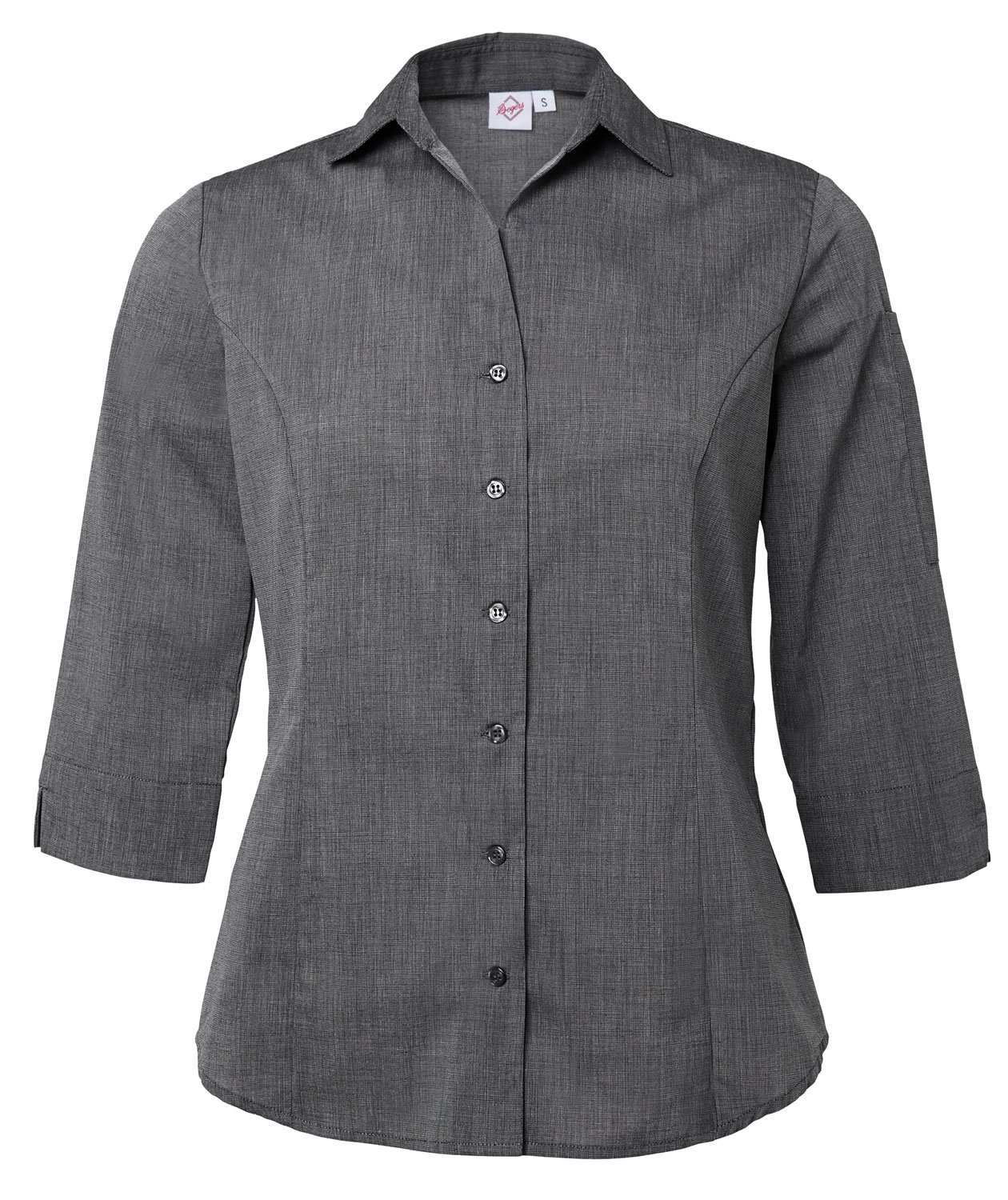 Segers skjorta dam med 3/4 &auml;rmar, Grafitgr&aring;, Grafitgr&aring;, swatch