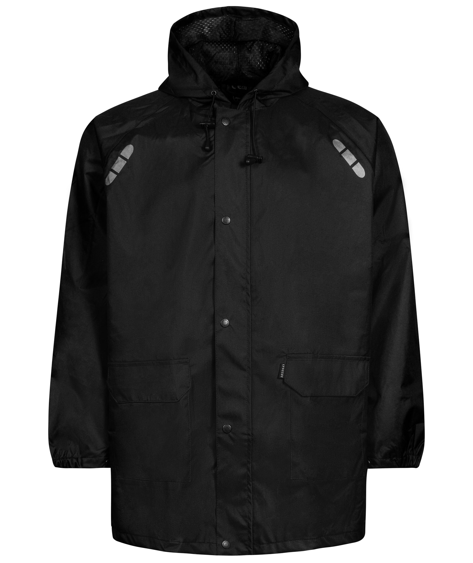 Lyngs&oslash;e regnjakke, Svart