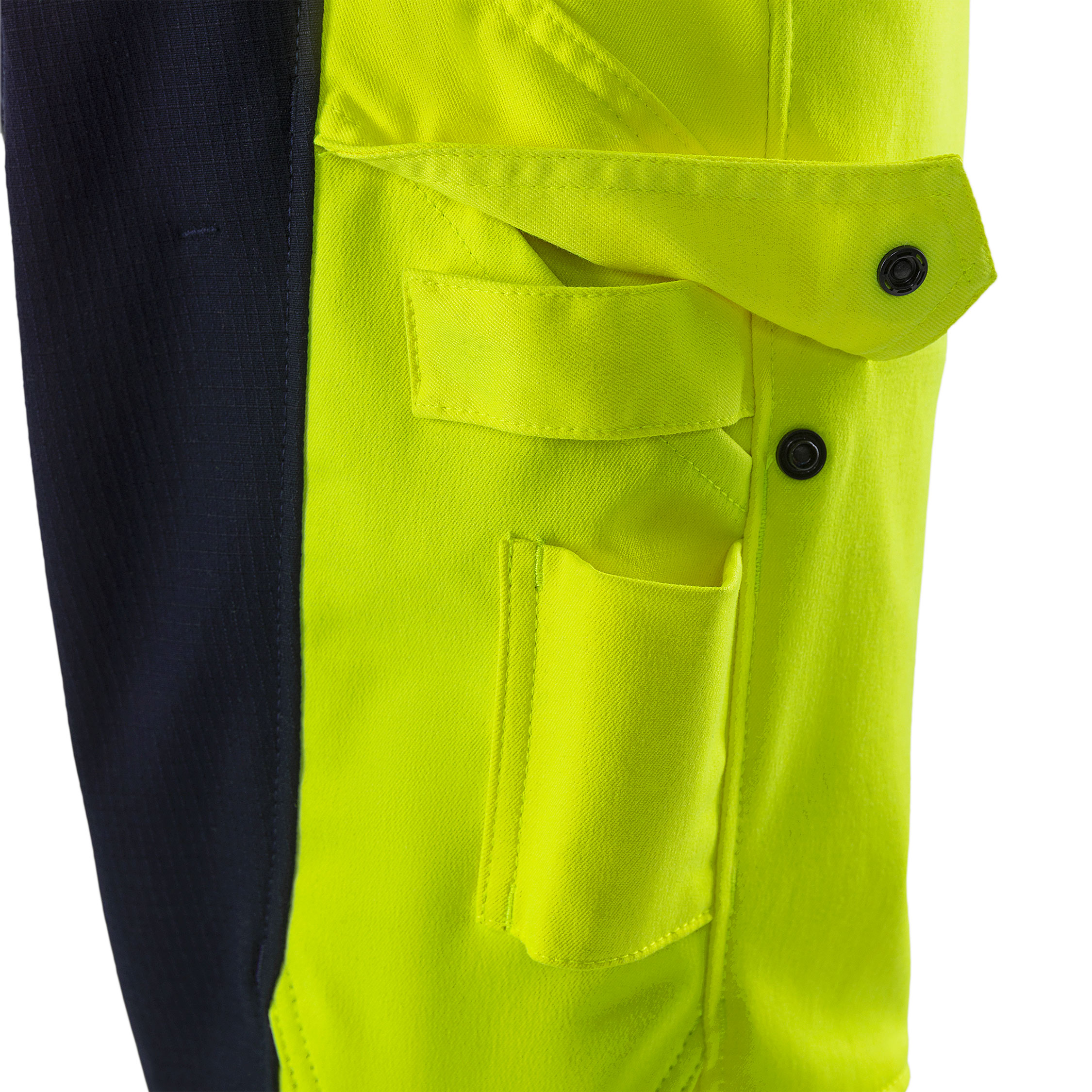 Fristads Flamestat Green overalls 1951 GFS, Hi-Vis gul/marine, large image number 5