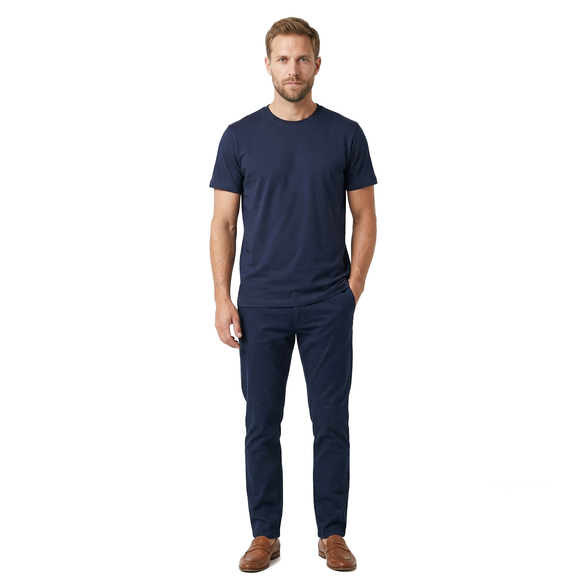 Westborn Basic T-Shirt, Navy, large image number 2