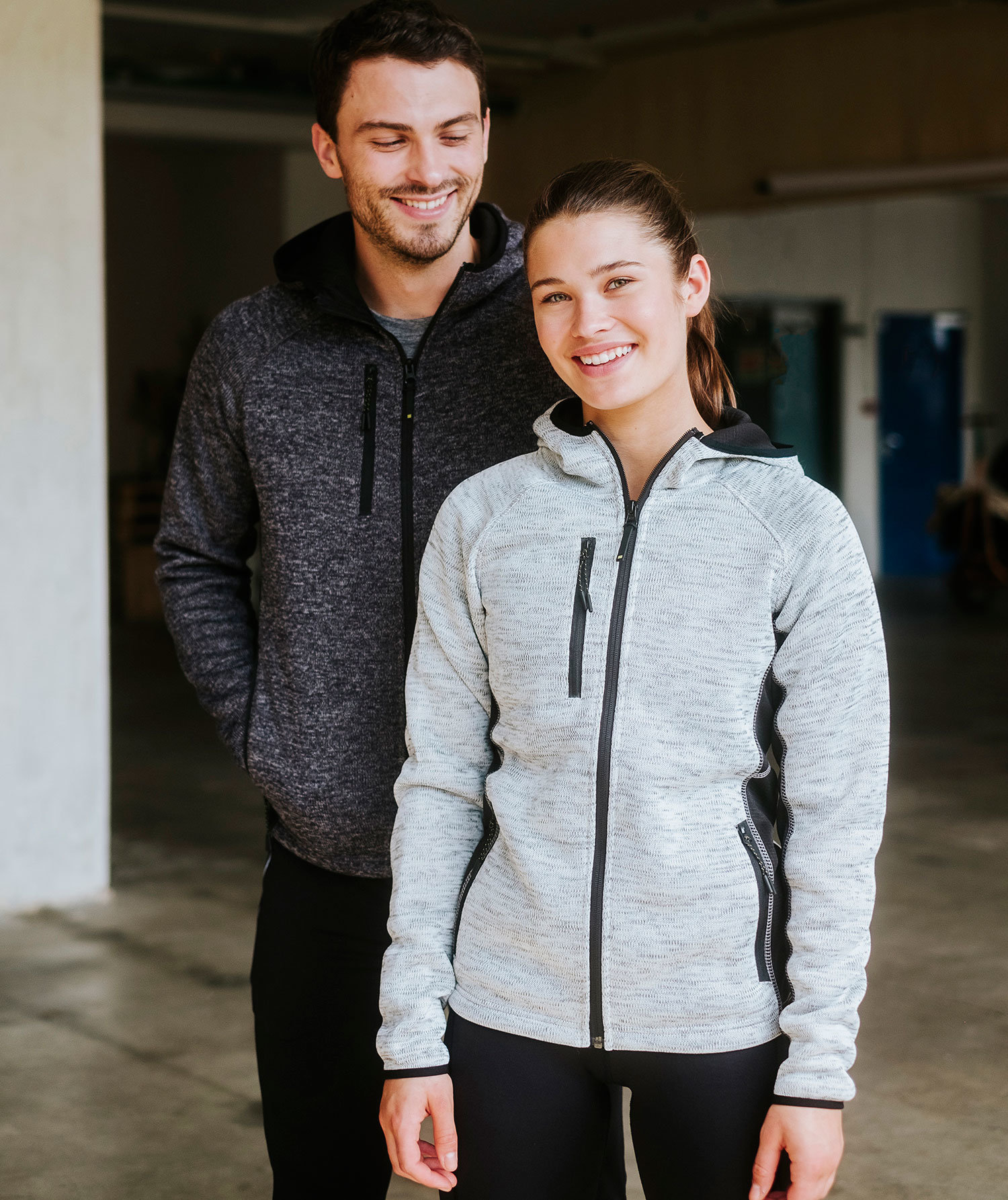 NYXX Essential dame fleece h&aelig;ttetr&oslash;je, Gr&aring;meleret