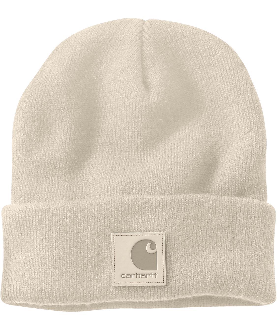 Carhartt Label Watch strikket lue, Oat Milk, Oat Milk, swatch