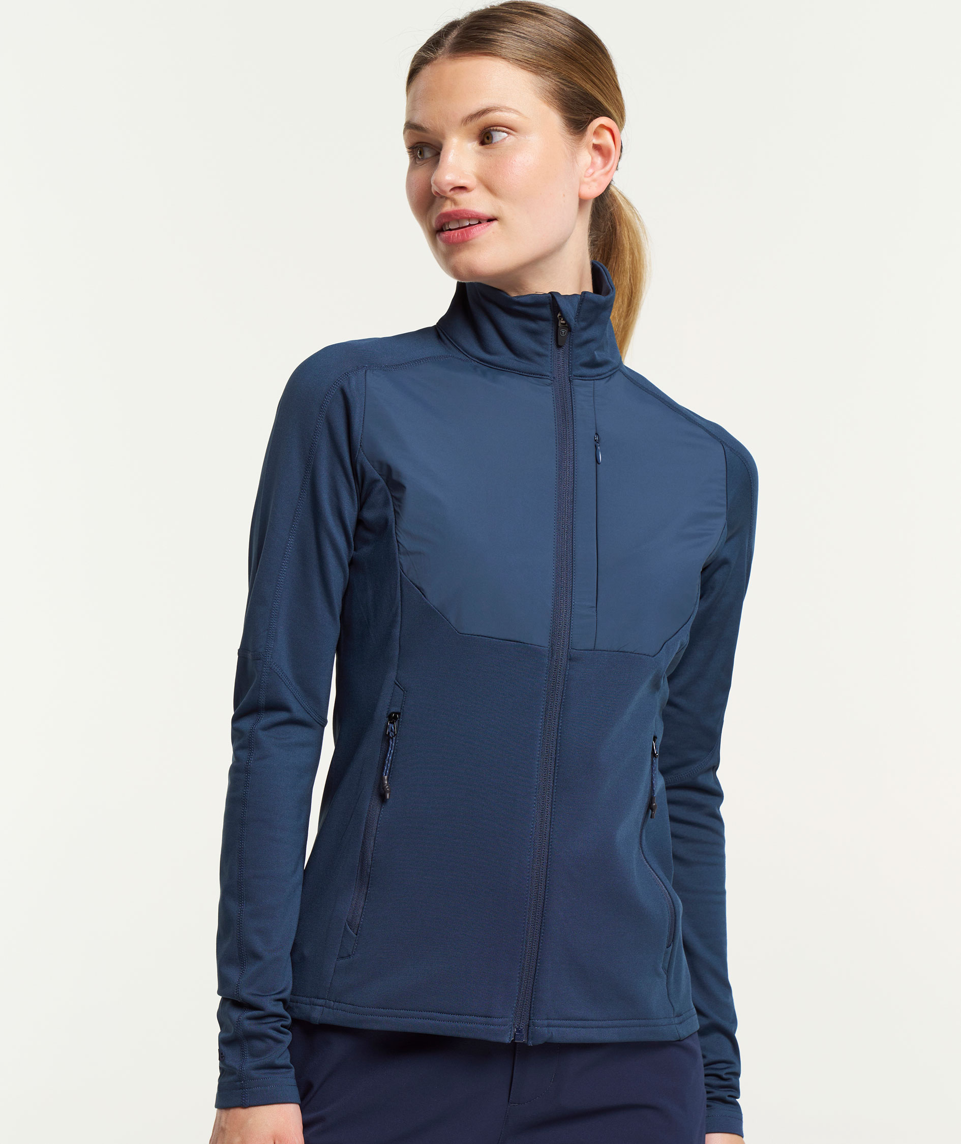 Tenson TXlite Windblock dame cardigan, M&oslash;rkebl&aring;, large image number 7