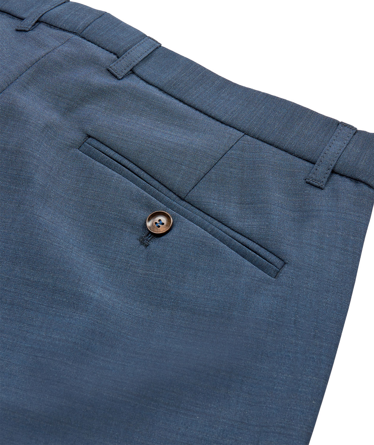 Sunwill Weft Stretch Fitted ull byxa, Mellanbl&aring;, large image number 5