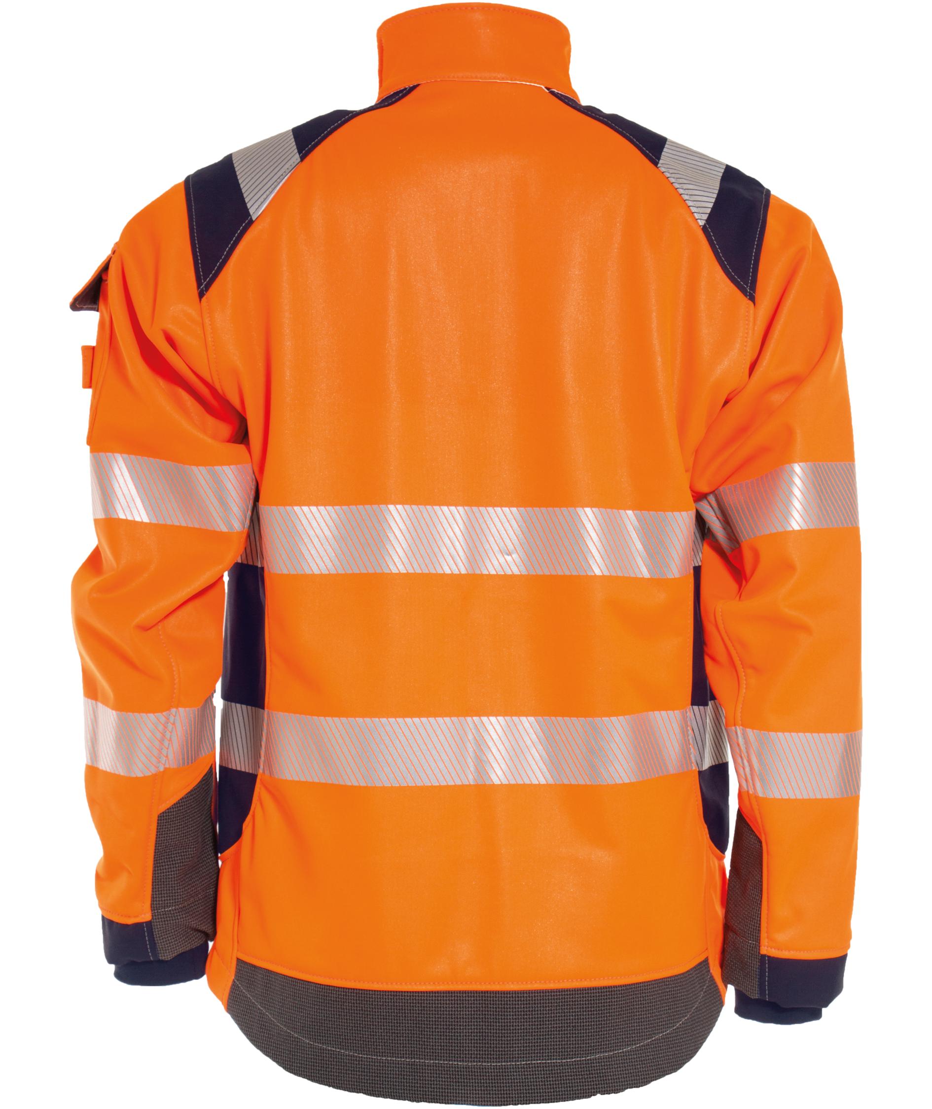 Tranemo Zenith FR softshelljakke, Hi-Vis Orange/Marine, large image number 2