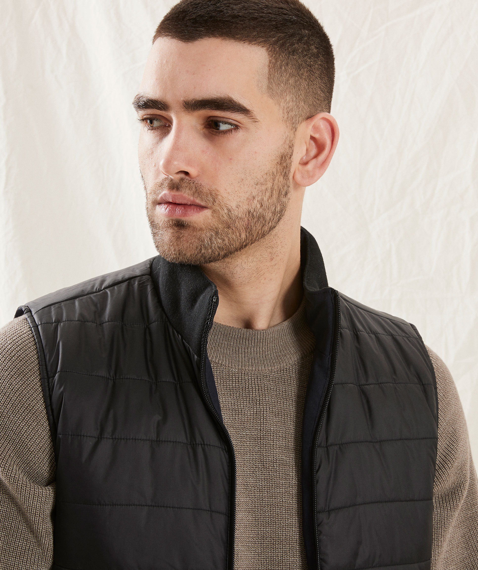 Clipper Paisley reversible quilted vest, Navy Night Sky, large image number 5