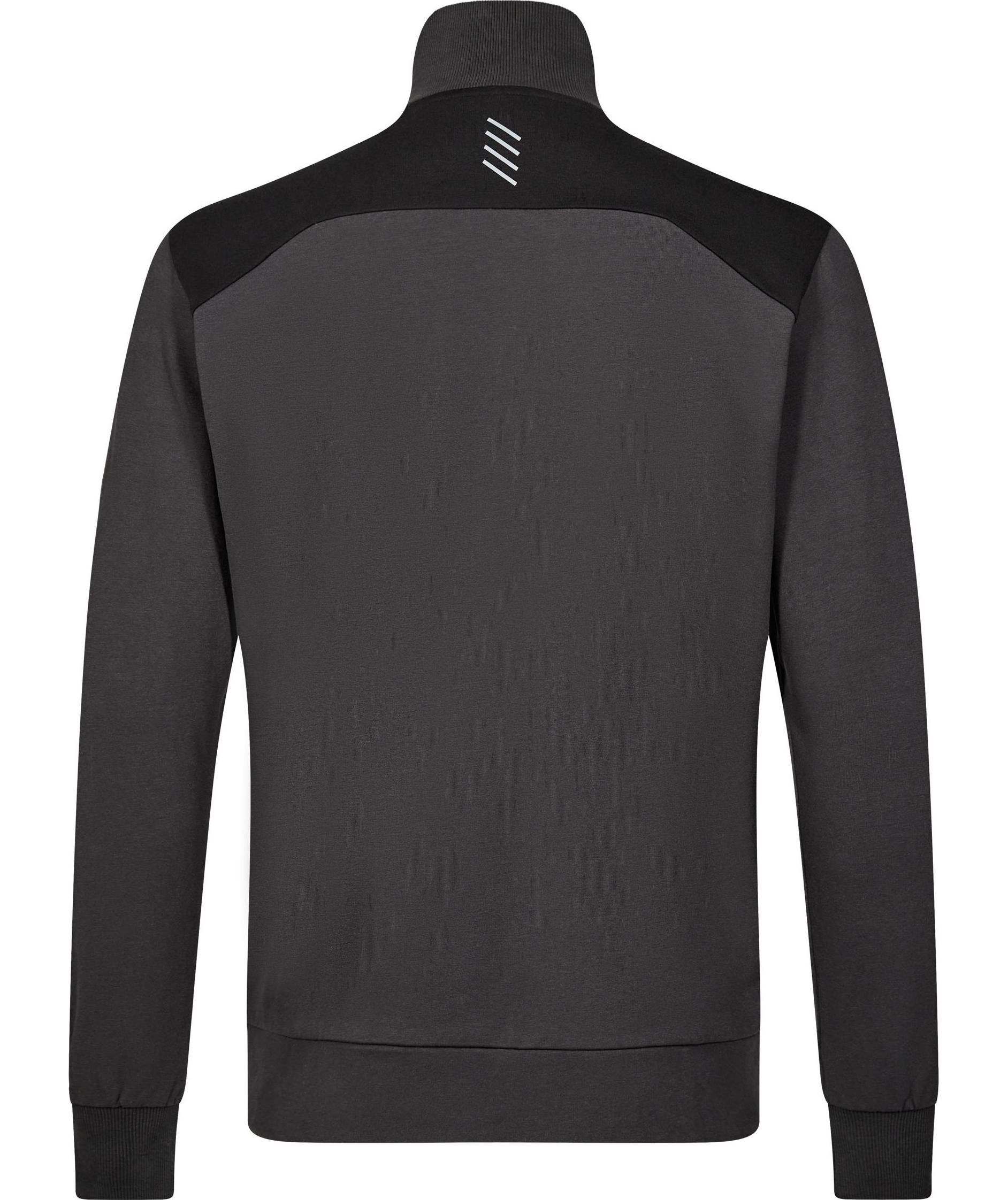 Engel Entire sweat cardigan, Anthracite Grey/Black, large image number 3