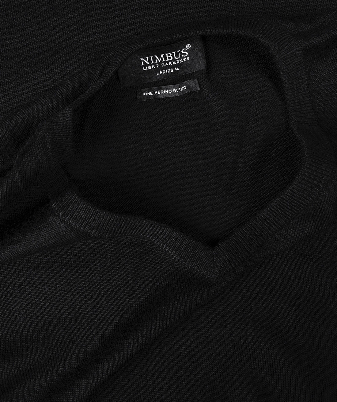 Nimbus Ashbury stickad tr&ouml;ja dam med merinoull, Svart, large image number 3