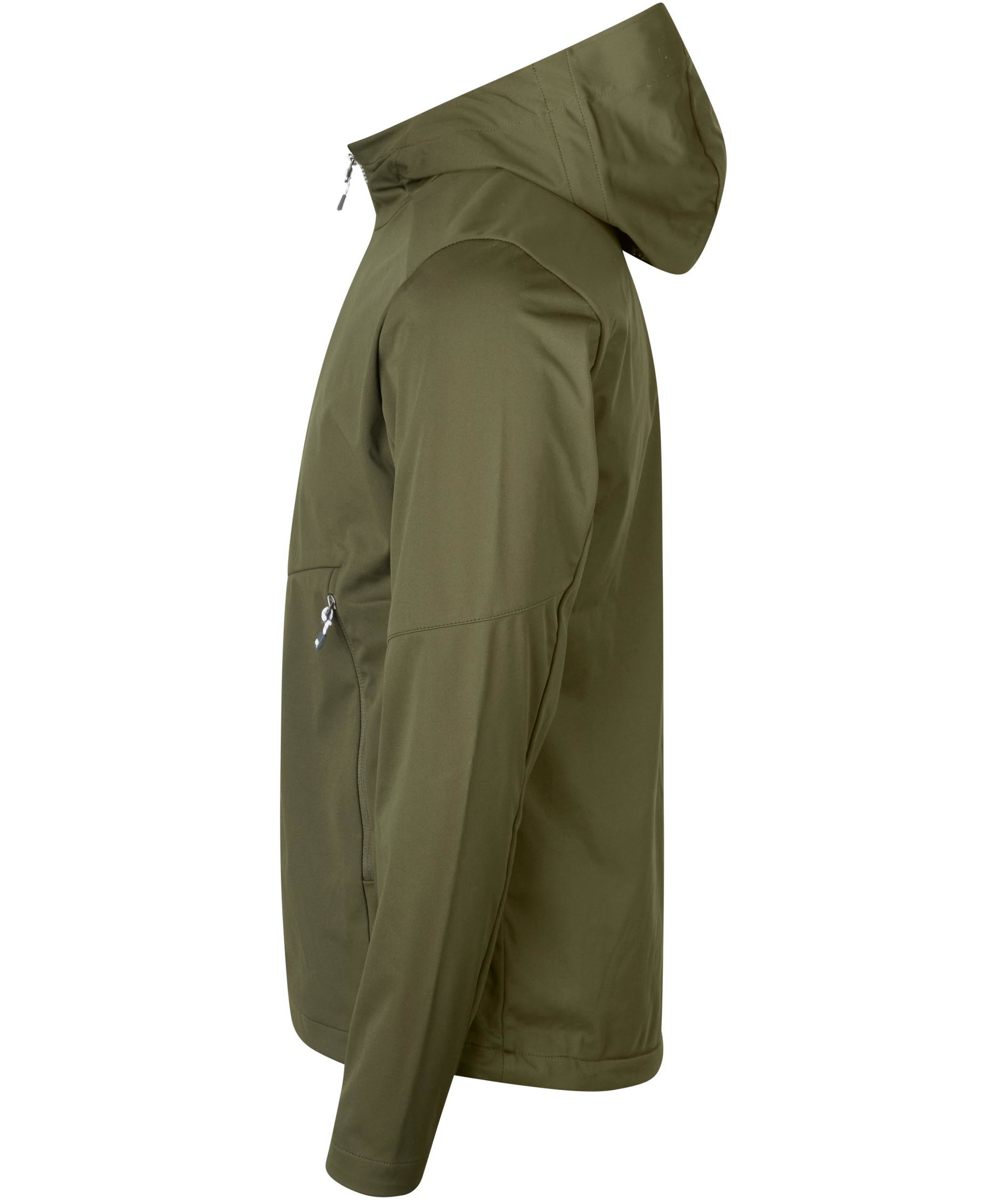 ID letv&aelig;gts softshelljakke, Olivengr&oslash;n, large image number 2