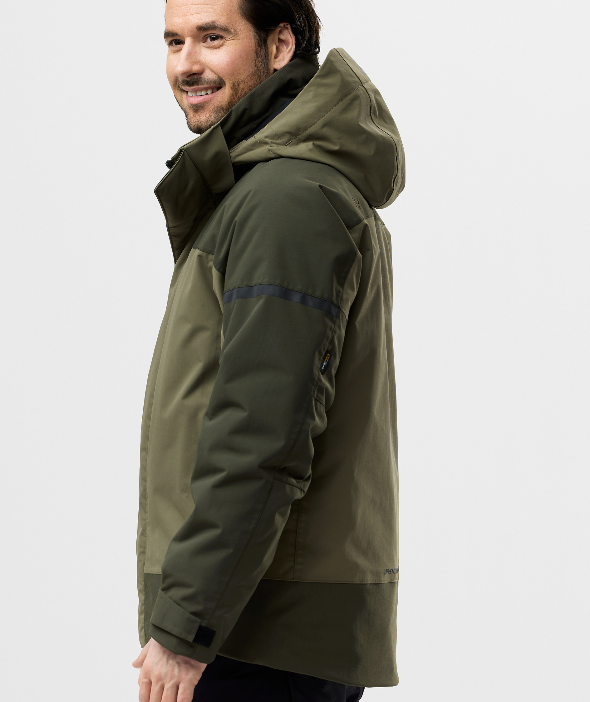 Snickers AllroundWork vinterjacka 1112, Khaki Green/Dark Khaki Green, large image number 7