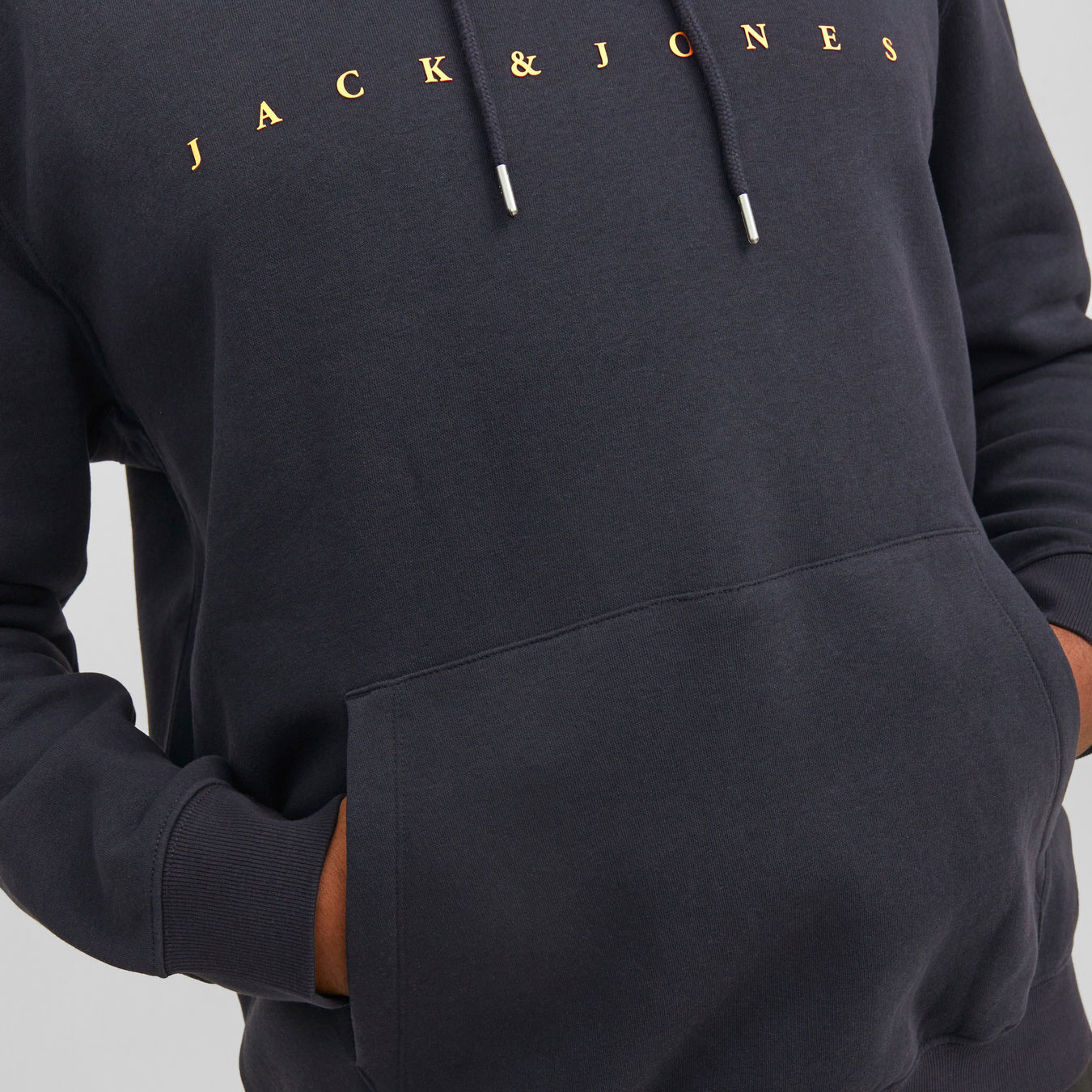 Jack & Jones Plus JJESTAR hoodie, Dark navy, large image number 4