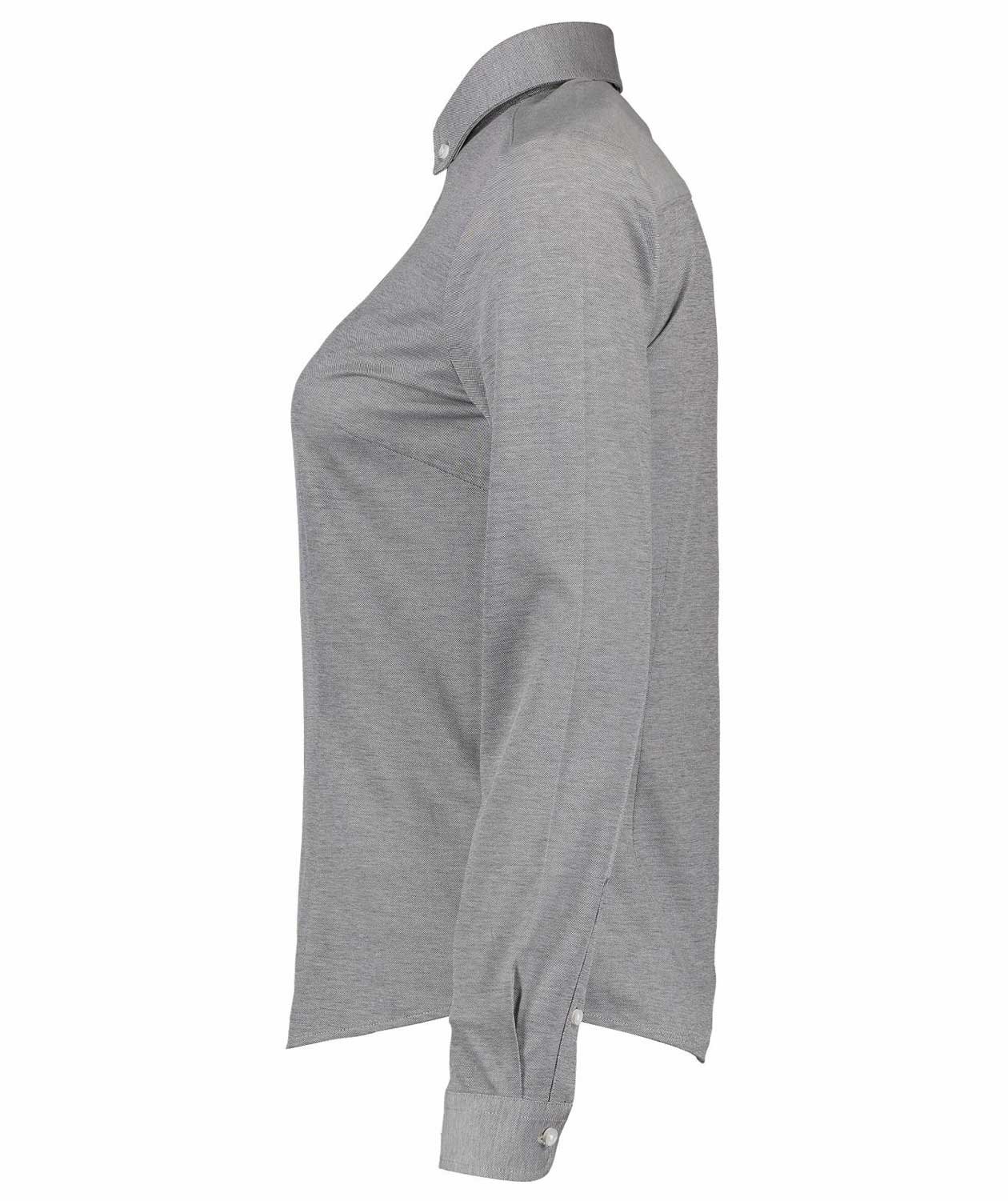 Seven Seas Modern fit jerseyskjorta dam, Gr&aring;, large image number 2