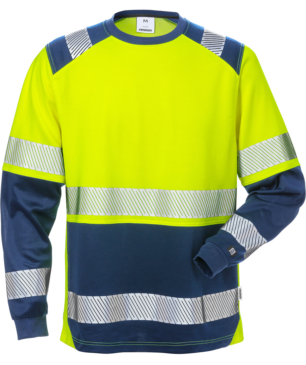 Varsel gul/marinbl&aring;