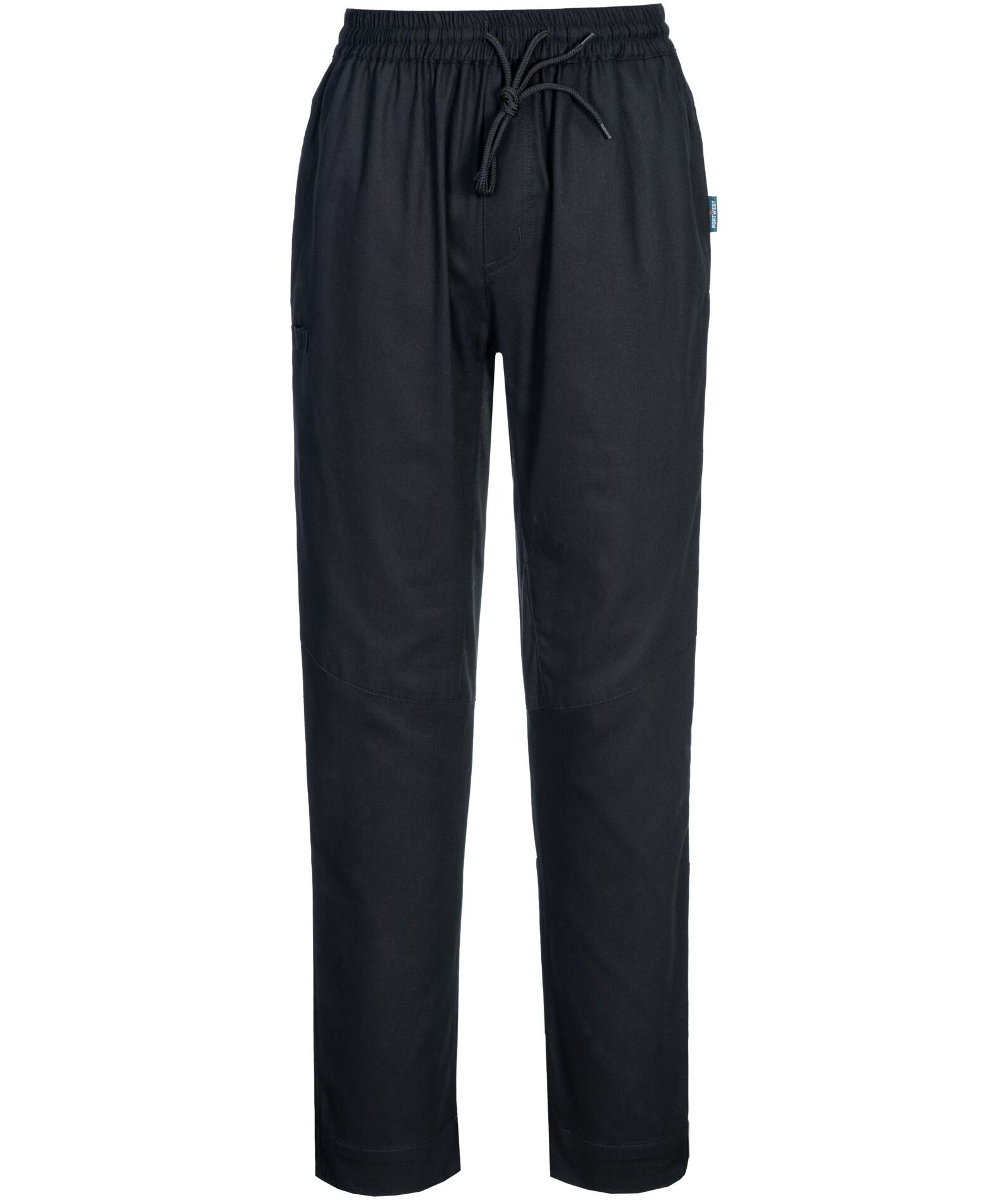 Portwest C076 bomulds MeshAir kokkebukser, Sort