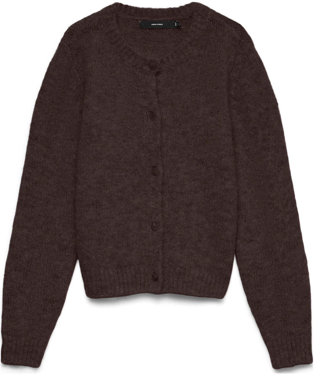 Vero Moda VMNOVAH dame strik cardigan, Chocolate Torte, Chocolate Torte, swatch